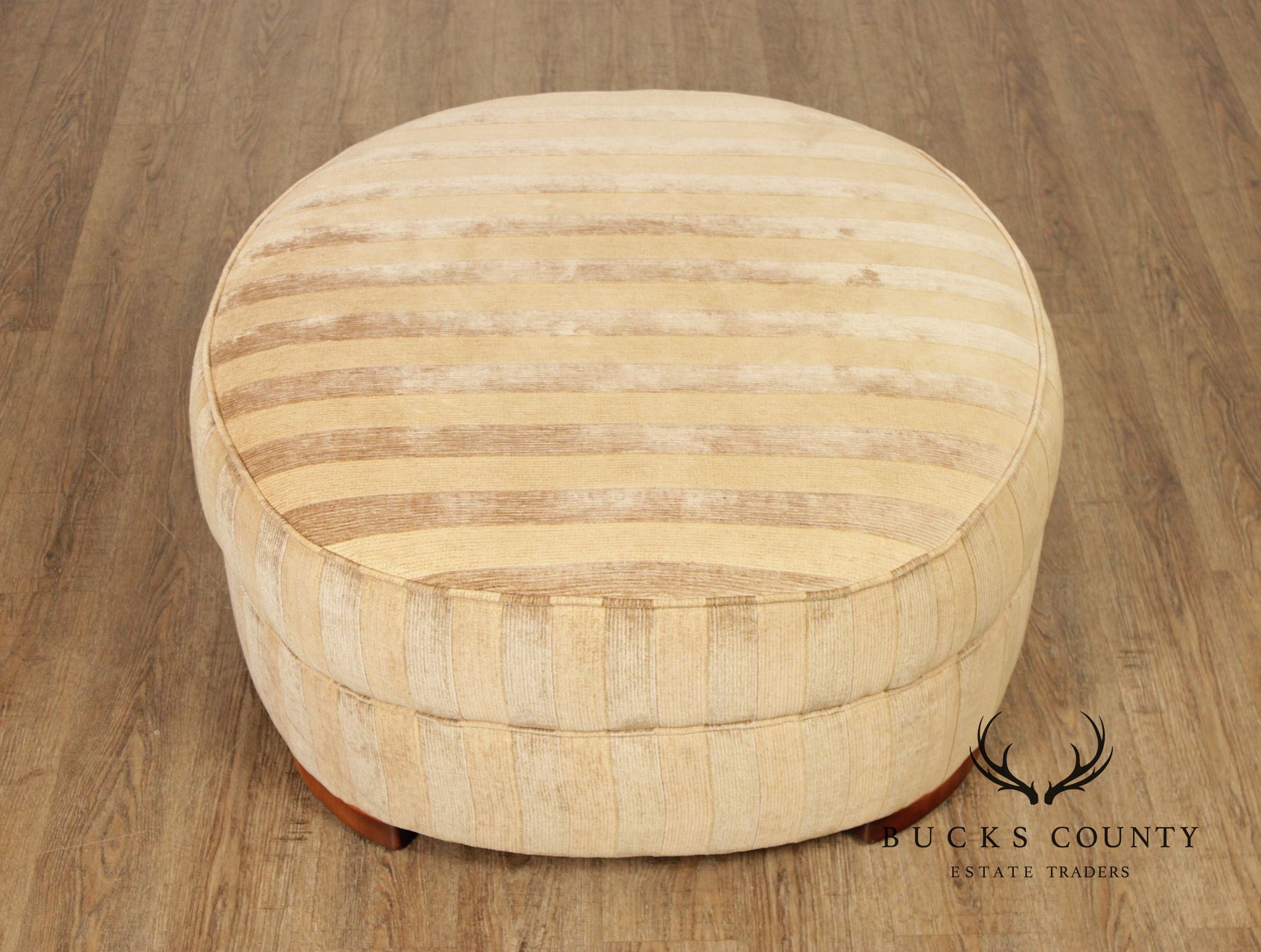 Lee Industries Striped Upholstered Ottoman