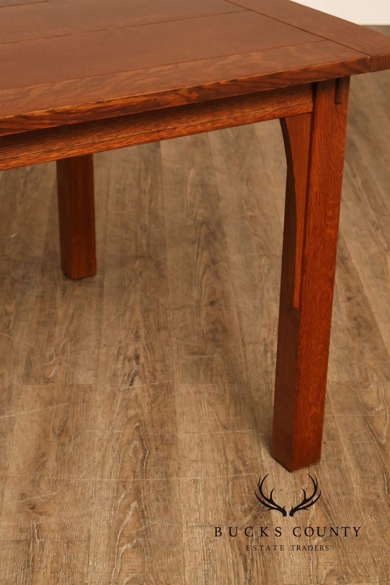 Stickley Mission Collection Oak Butterfly Top Dining Table