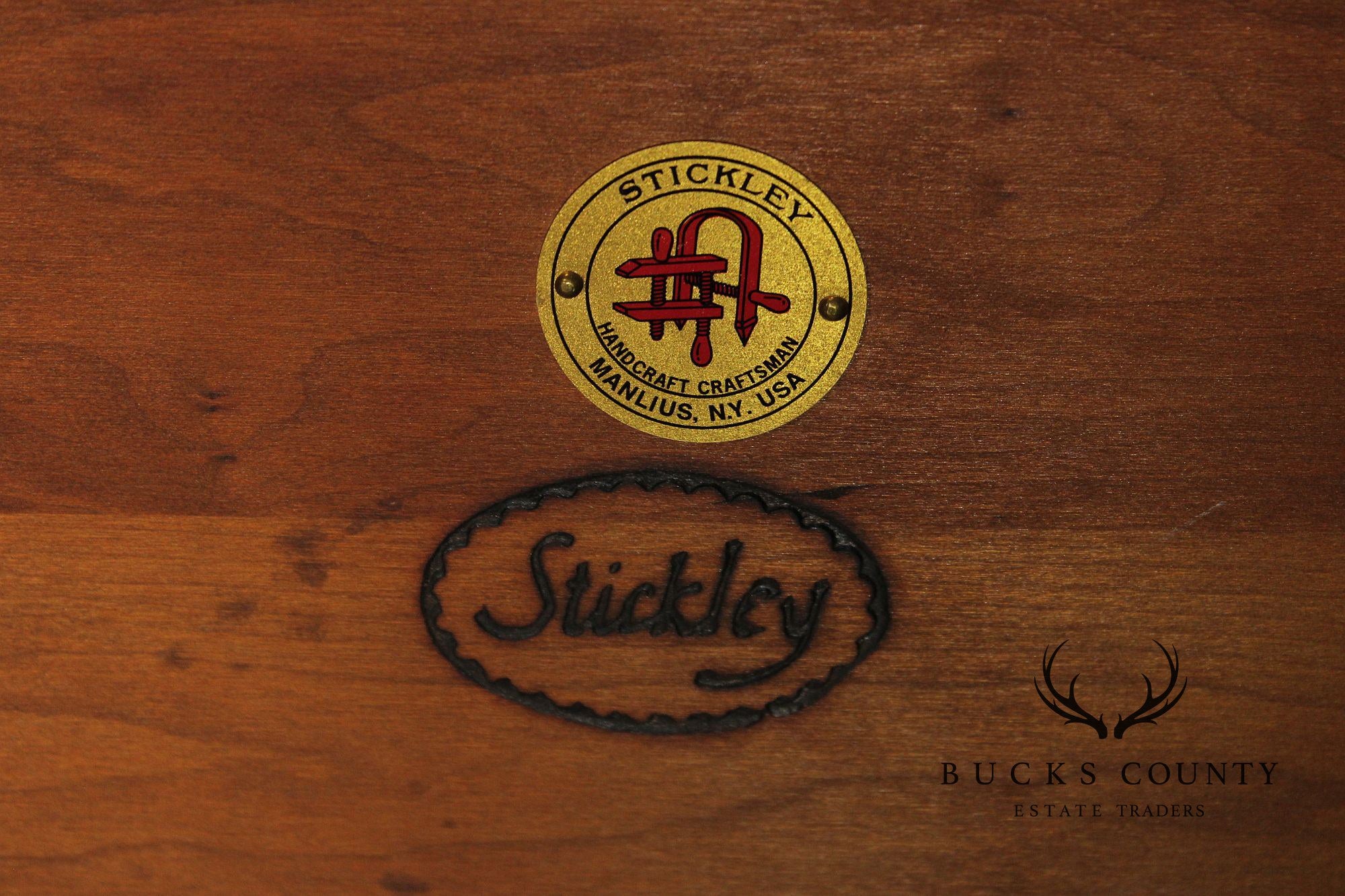 Stickley Mission Collection Pair Of Cherry Spindle Side Tables