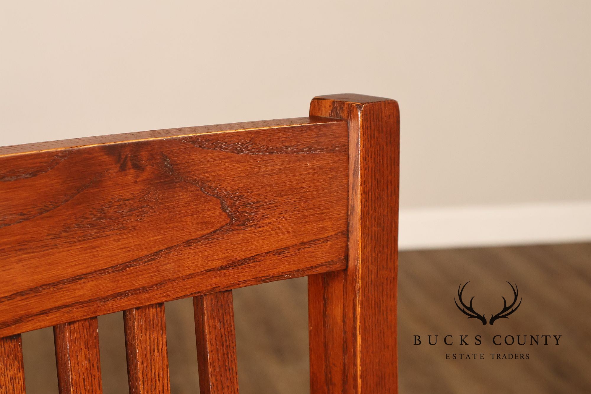 Nichols & Stone Mission Oak Style Set Of Eight Dining Chairs