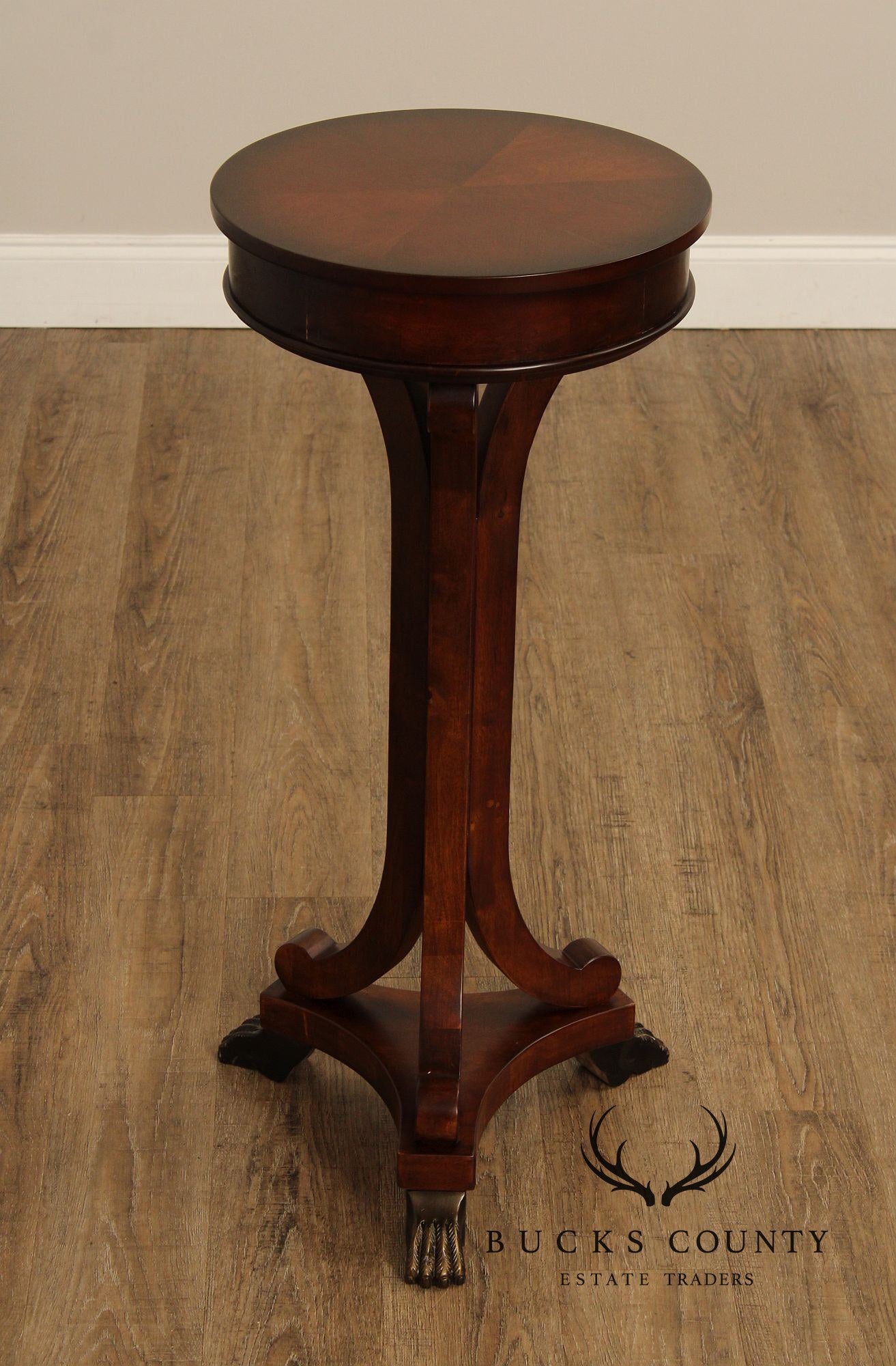 Empire Style Cherry Claw Foot Pedestal