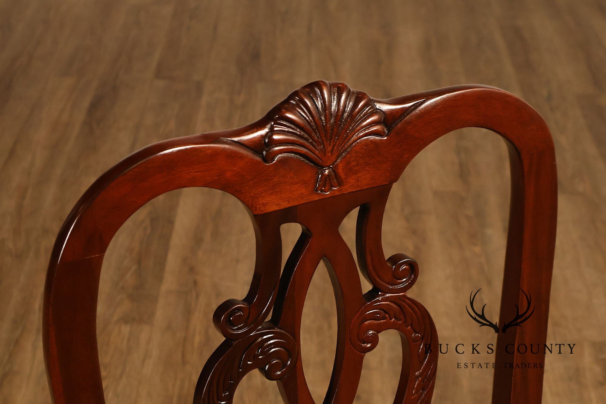 Ethan Allen '18th Century Mahogany' Set of Six Dining Chairs