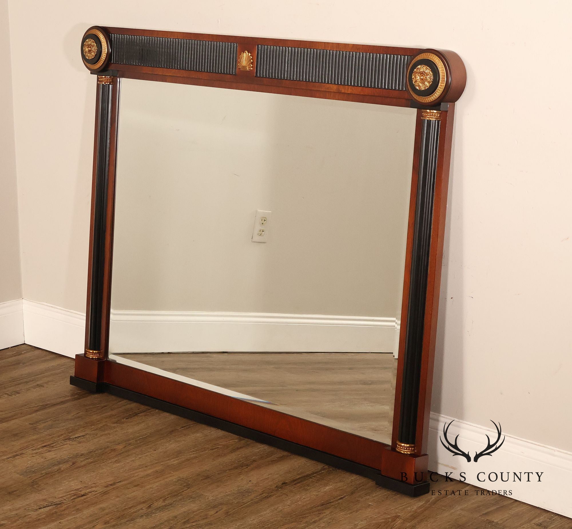 Mariner Fine Furniture Empire Style Mahogany Frame Wall Mirror