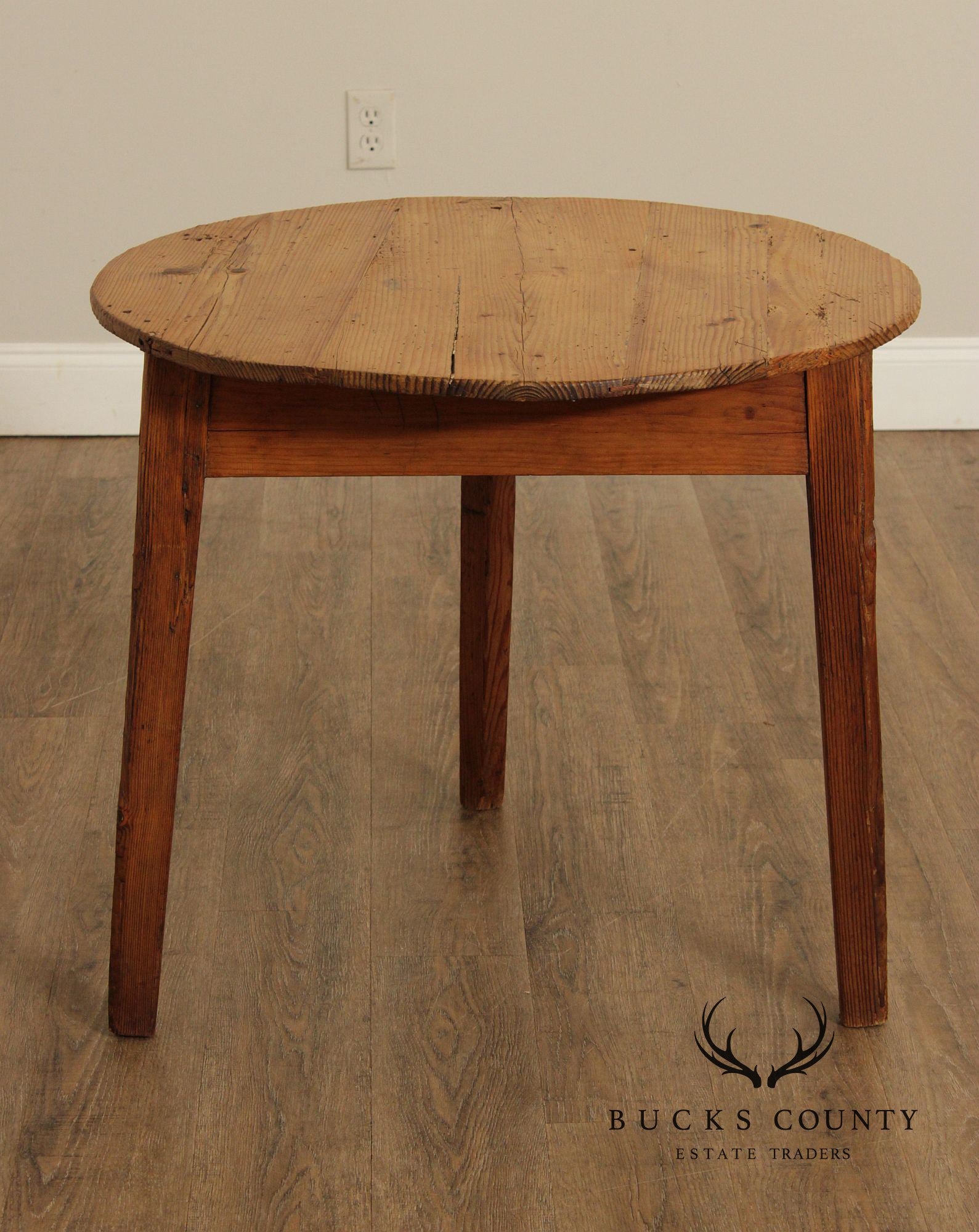 Antique English Pine Cricket Table