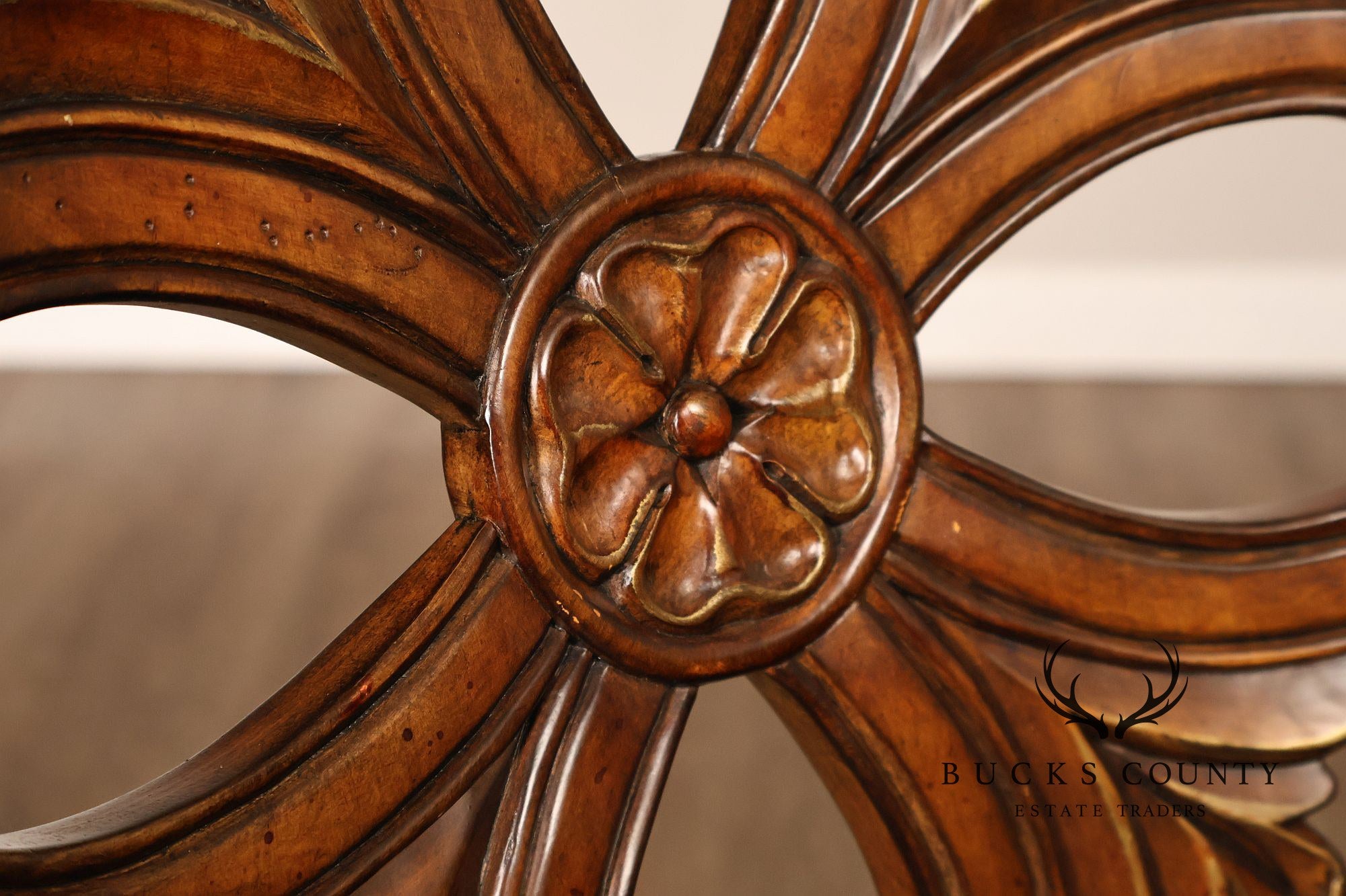 Rococo Style Set Of Four Carved Frame Swivel Barstools