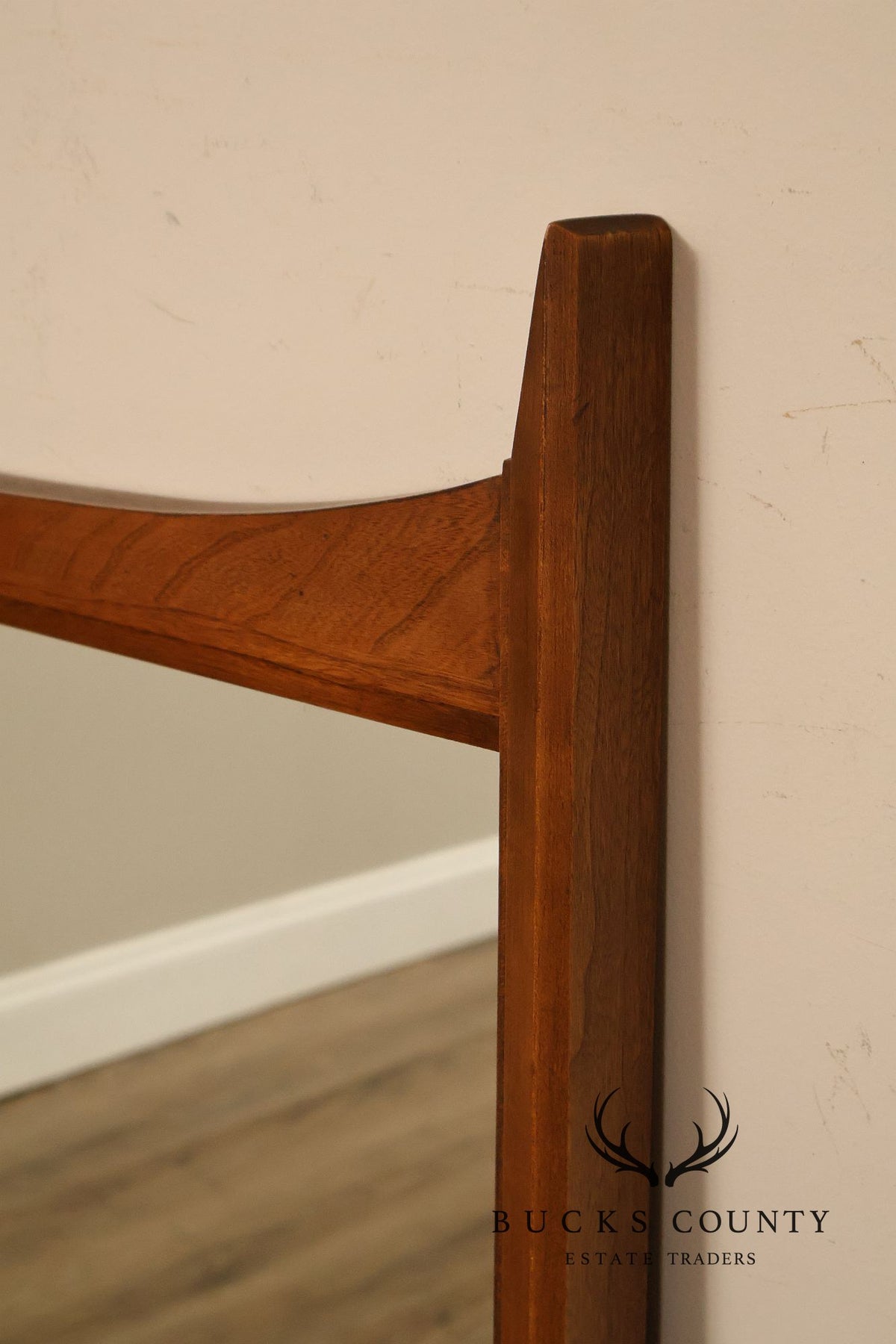 Lane Mid Century Modern Walnut Wall Mirror