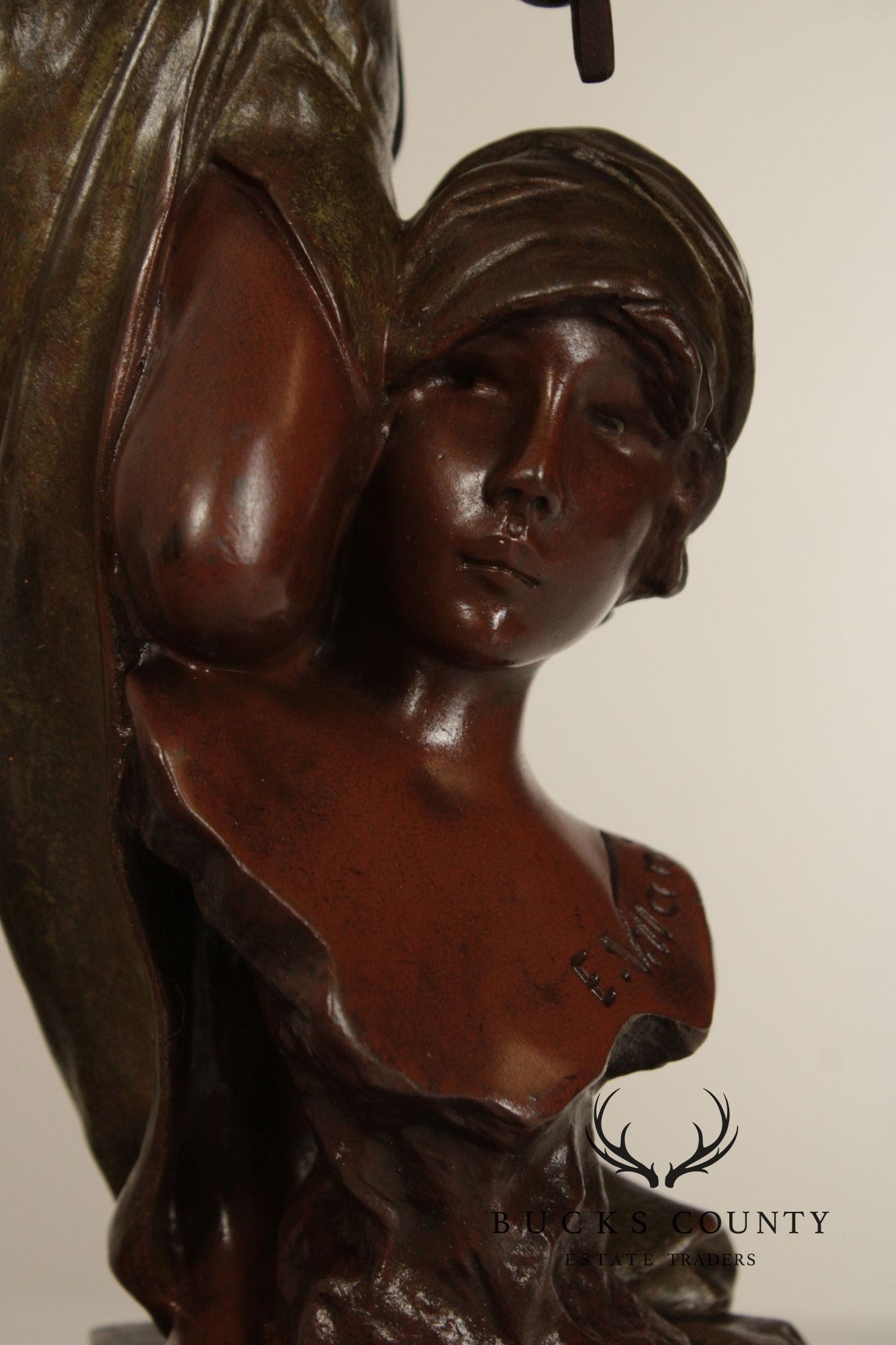 Emmanuel Villanis Bronze Statue, 'The Sculptor'