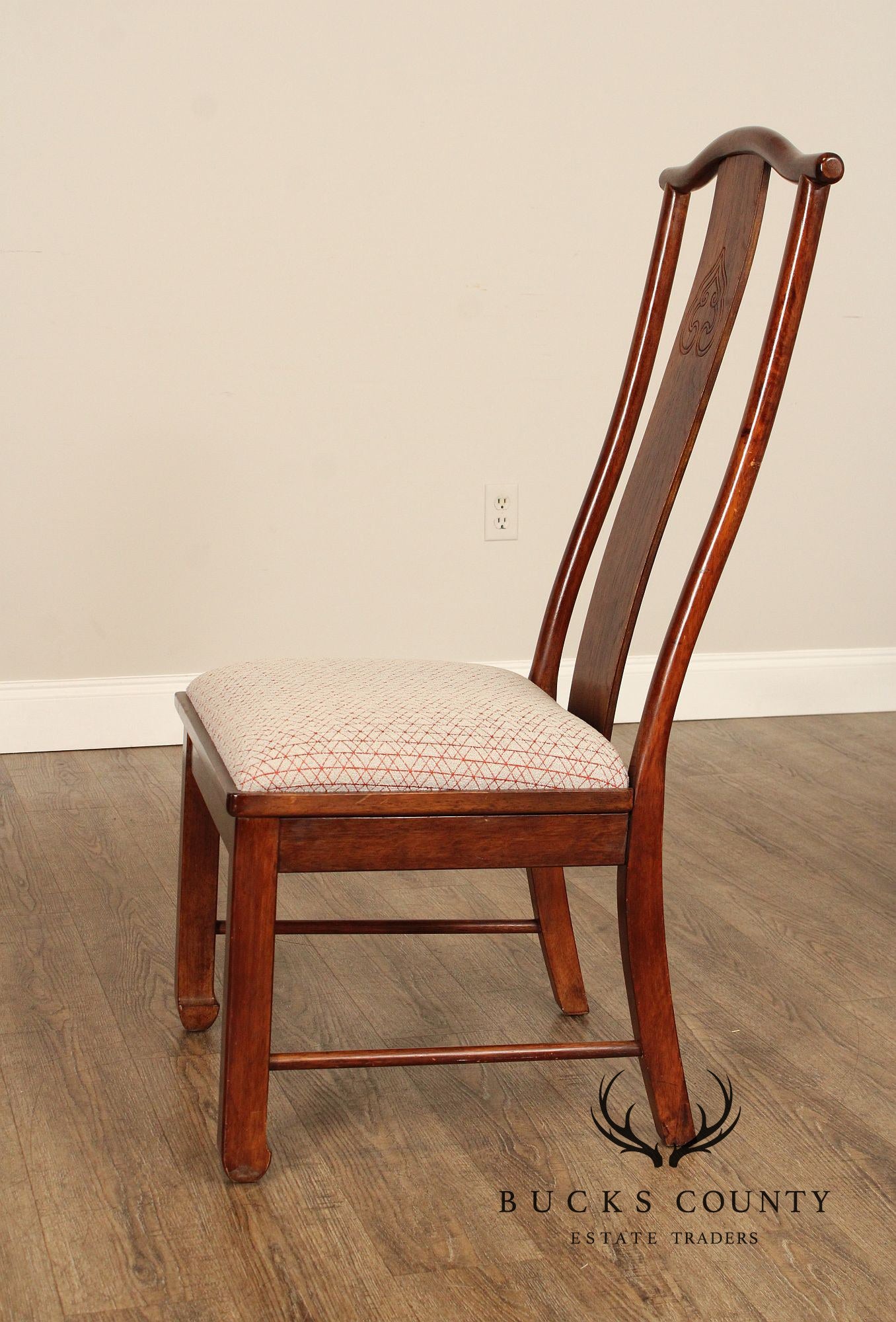 Bernhardt Chinese Style Set of Four Yoke Back Dining Chairs