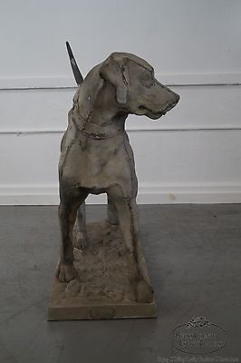 Antique 19th Century Zinc Morley's Dog Statue by J.W. Fiske (A)