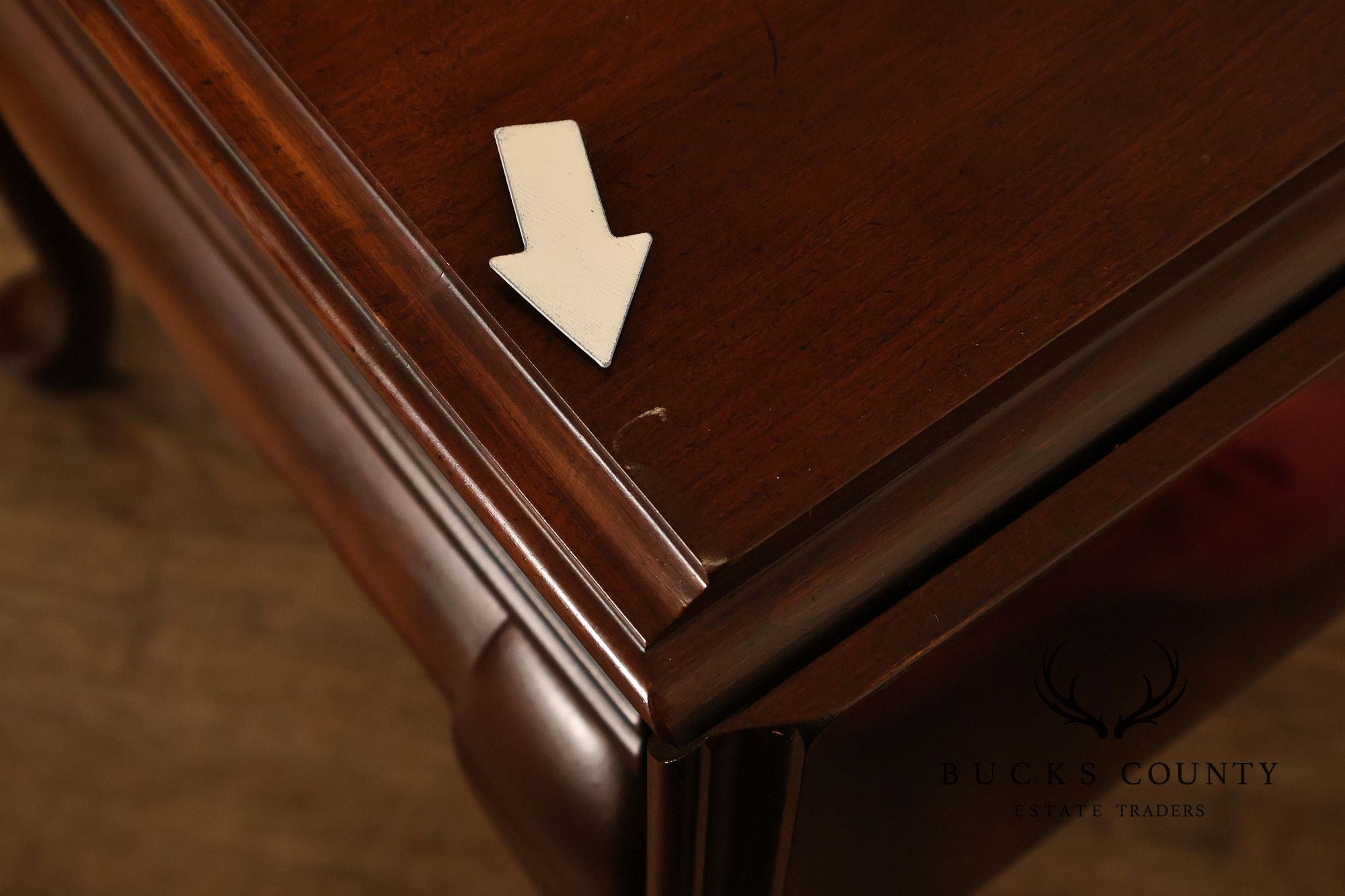 Ethan Allen Vintage Queen Anne Style Cherry Drop Leaf Side Table