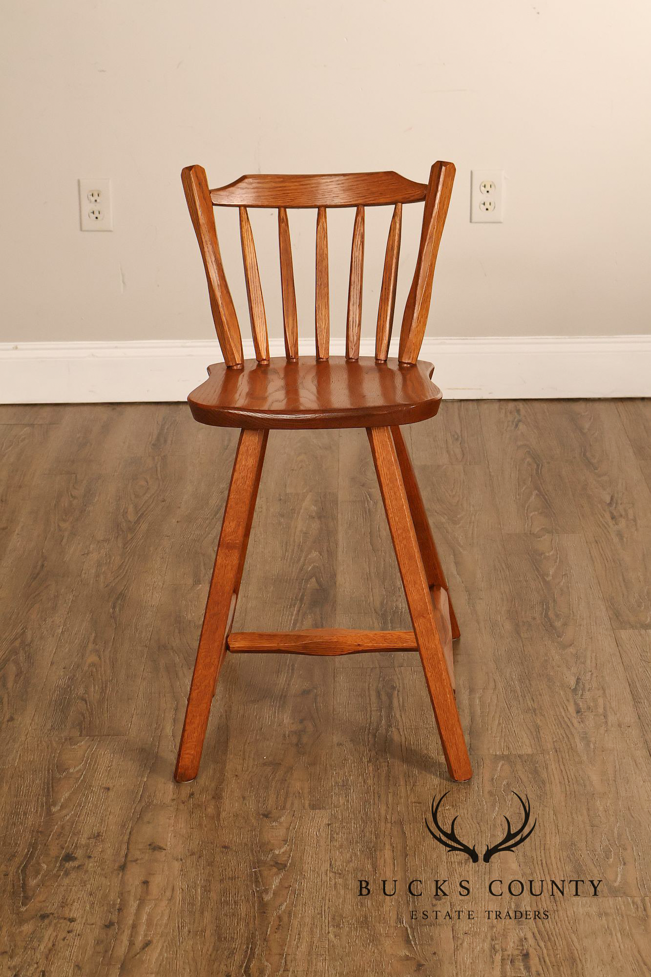 Hunt Country Furniture Solid Oak Occasional Height Stool