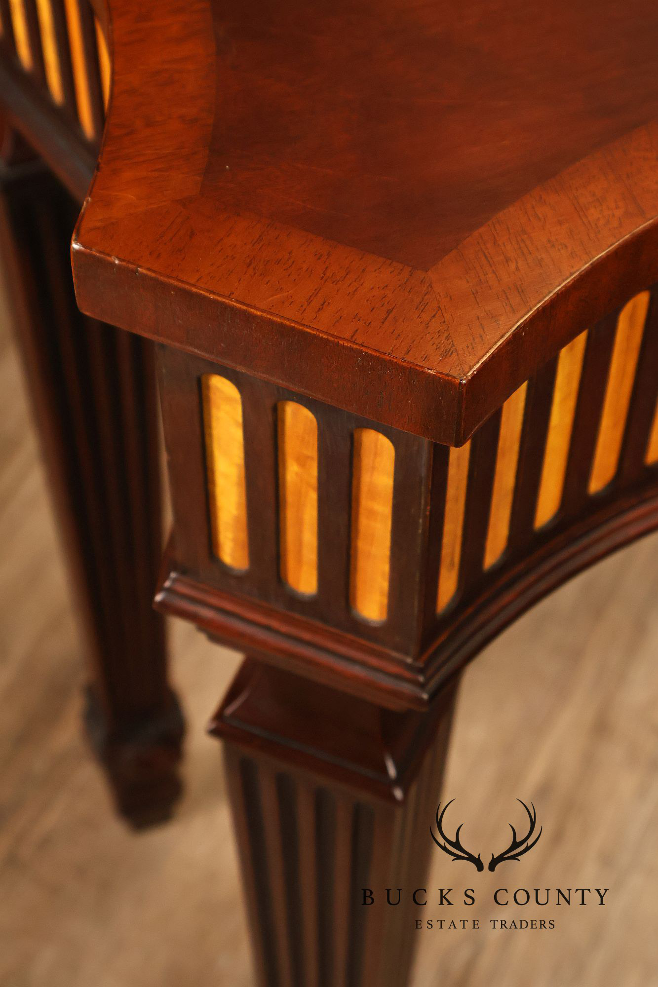 Henkel Harris Federal Style Mahogany Console Table