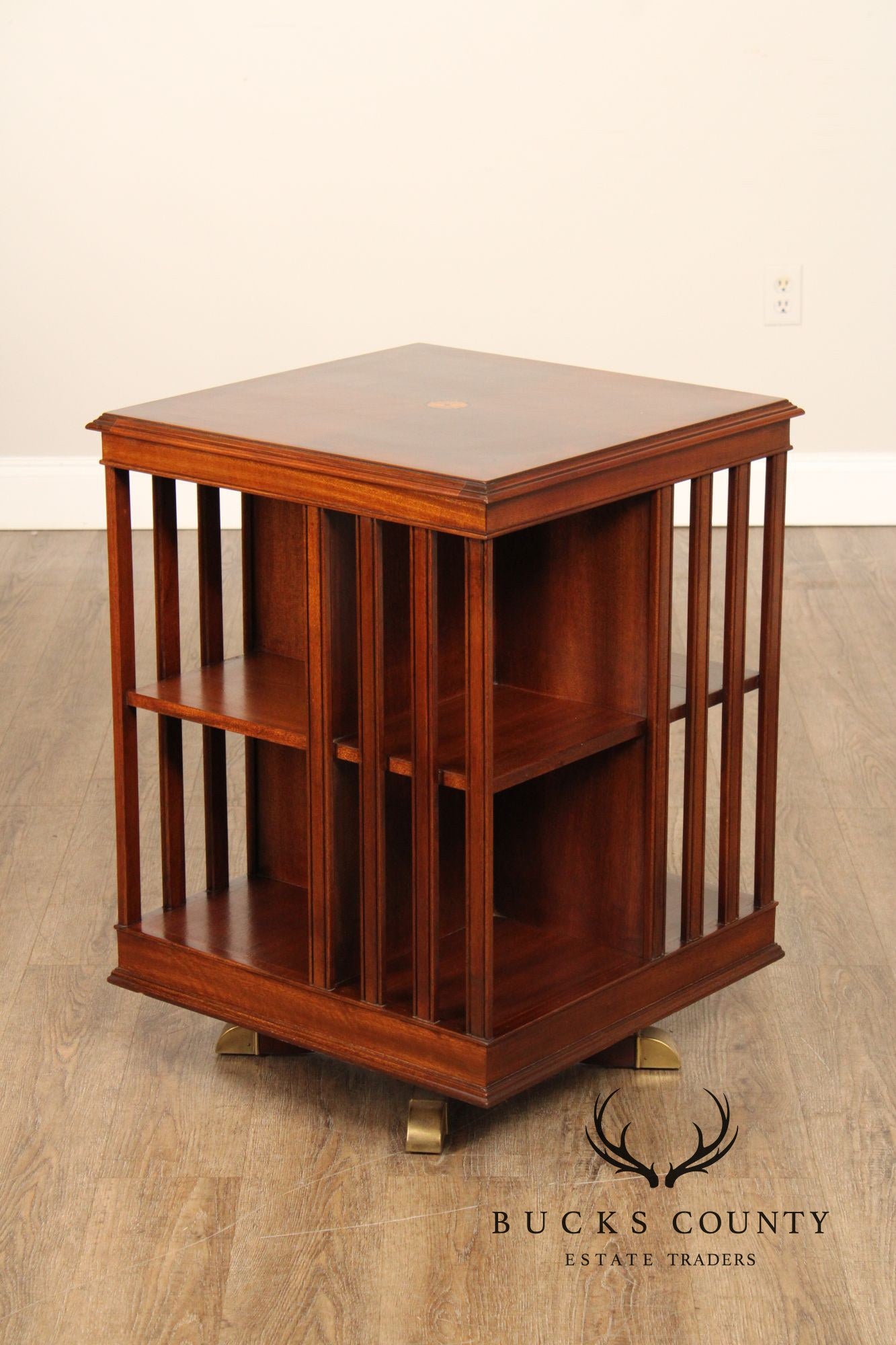 Edwardian Style Mahogany Revolving Bookcase