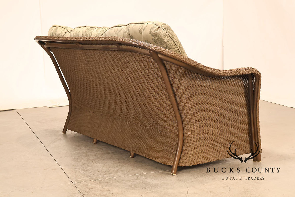 Lloyd Flanders Reflections All-Weather Lloyd Loom Wicker Sofa