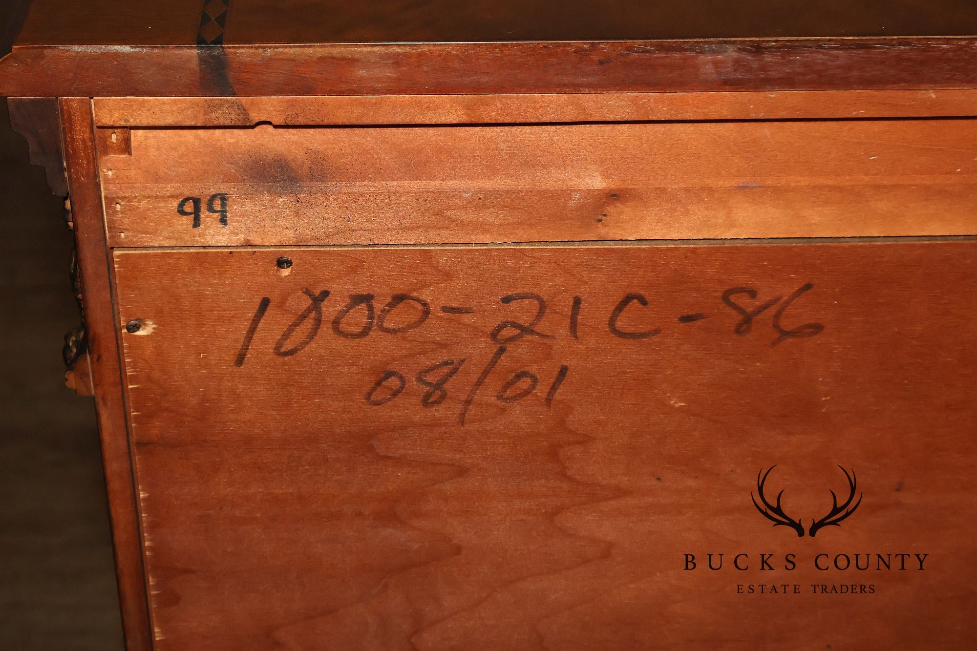 EJ Victor Mahogany Neoclassical Louis XVI Style Sideboard