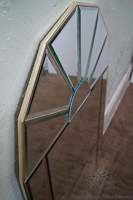 Contemporary Pair of Arch Top Beveled Mirrors