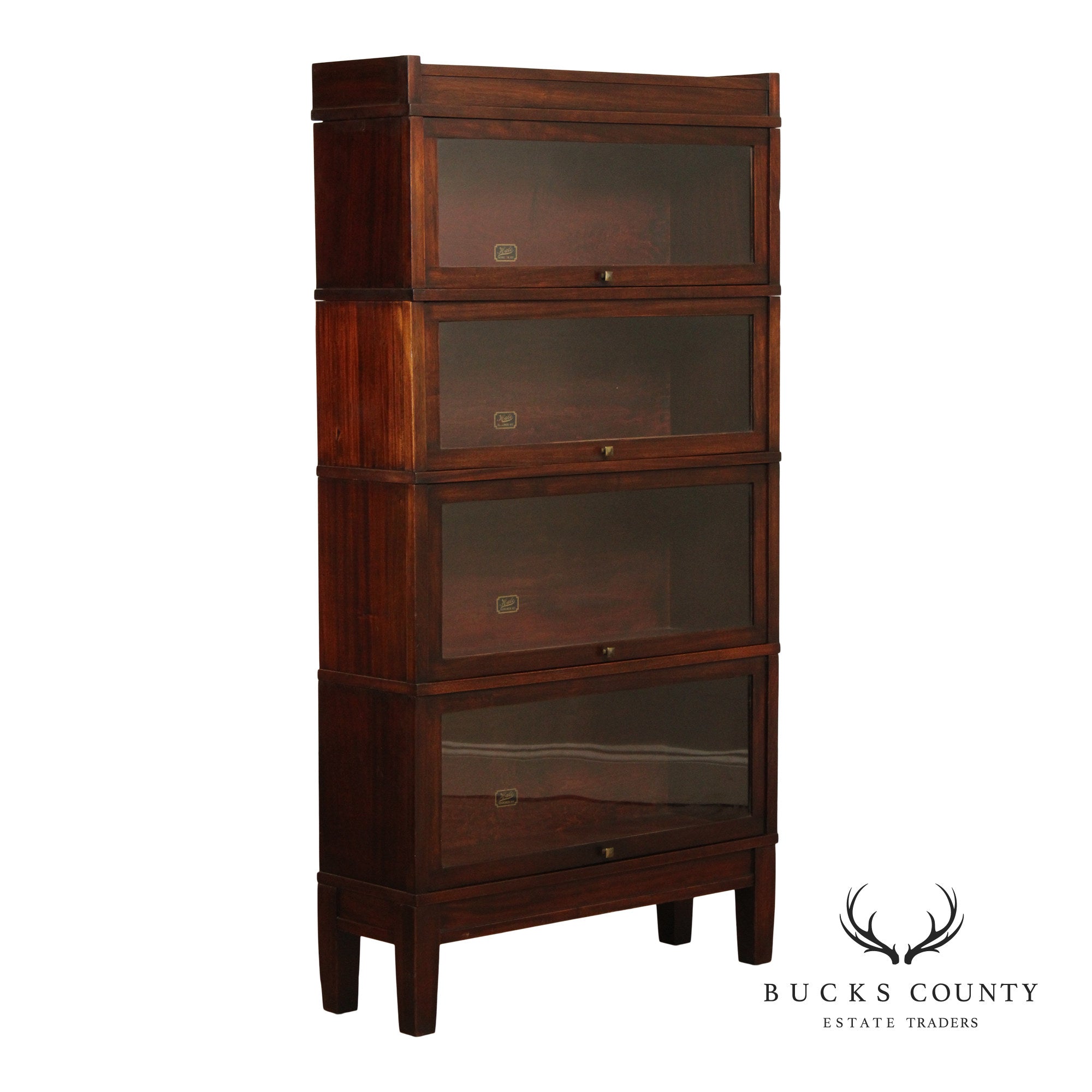 Hale Four-Stack Mahogany Barrister Bookcase