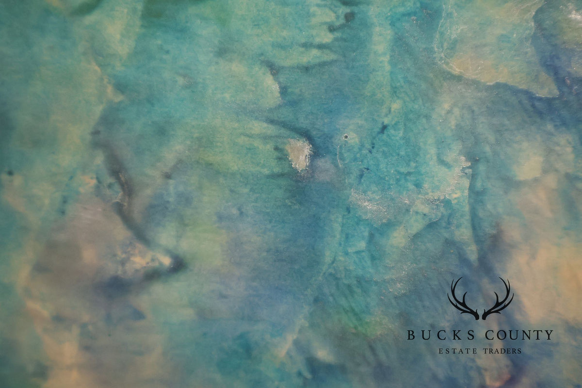 Suzanne Marinell Melted Wax Painting, Underwater