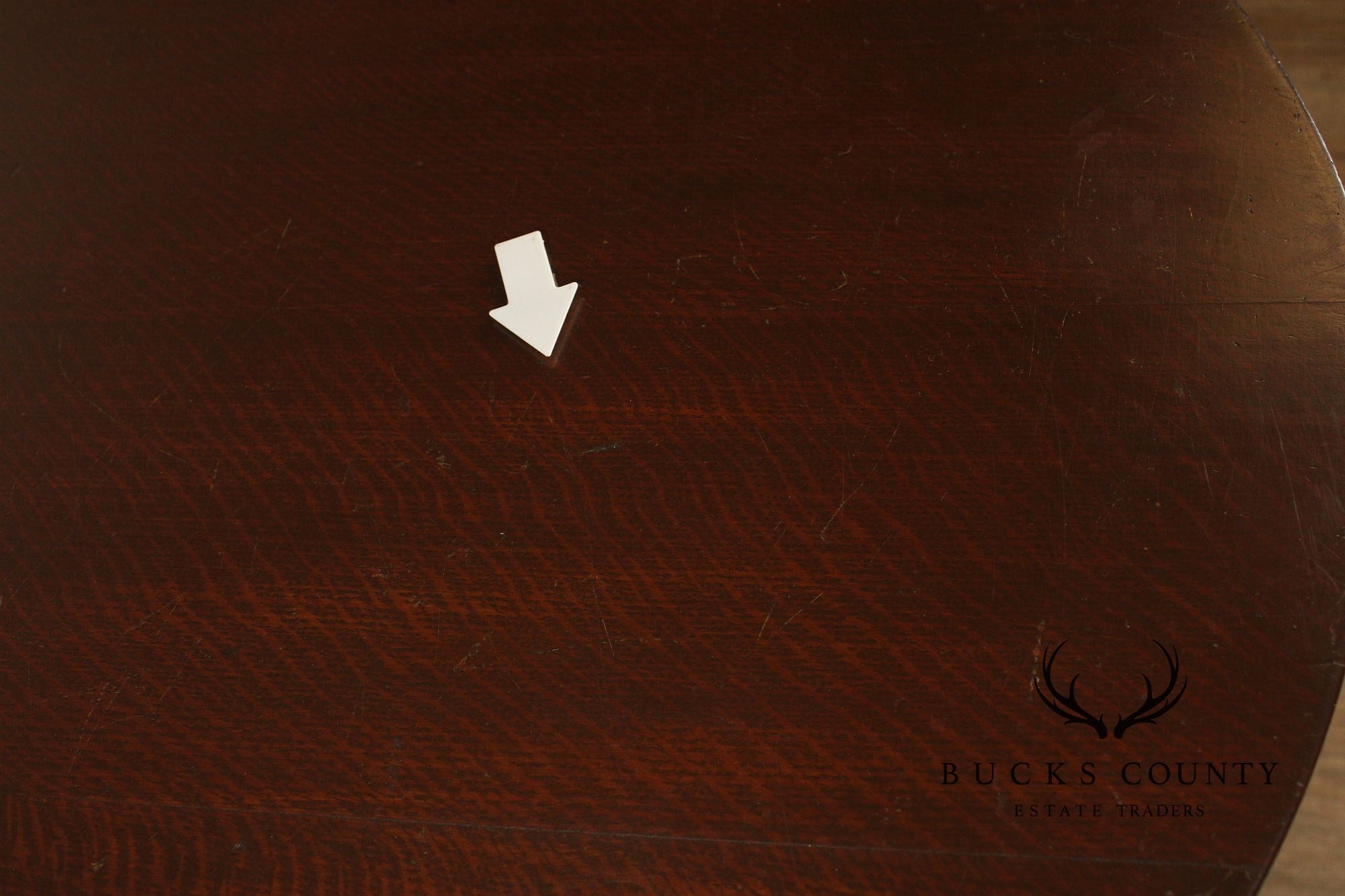 Antique Stickley Brothers Mission Oak 24 Inch Lamp Table