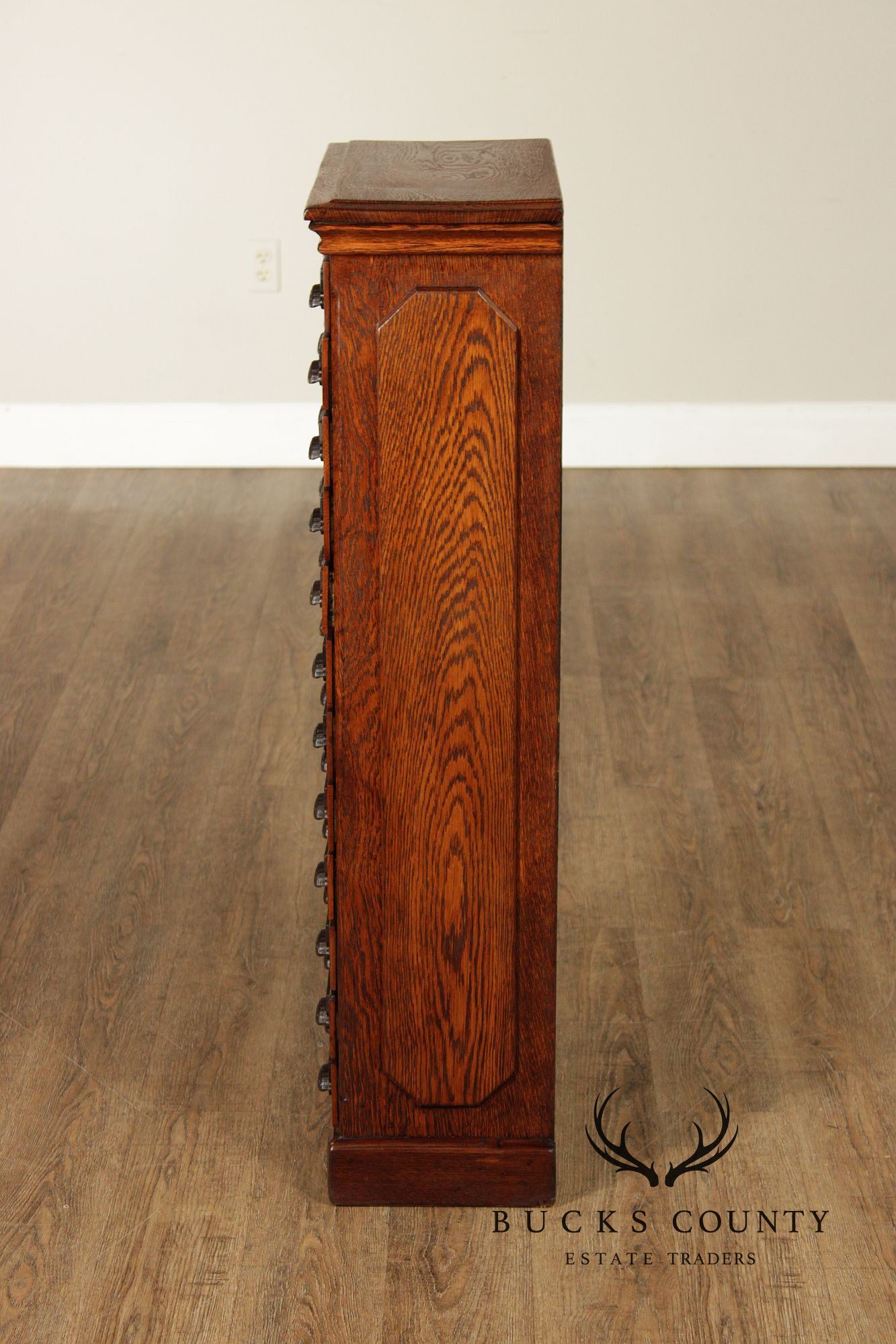 John Danner Antique 36-Drawer Oak Country Store Cabinet