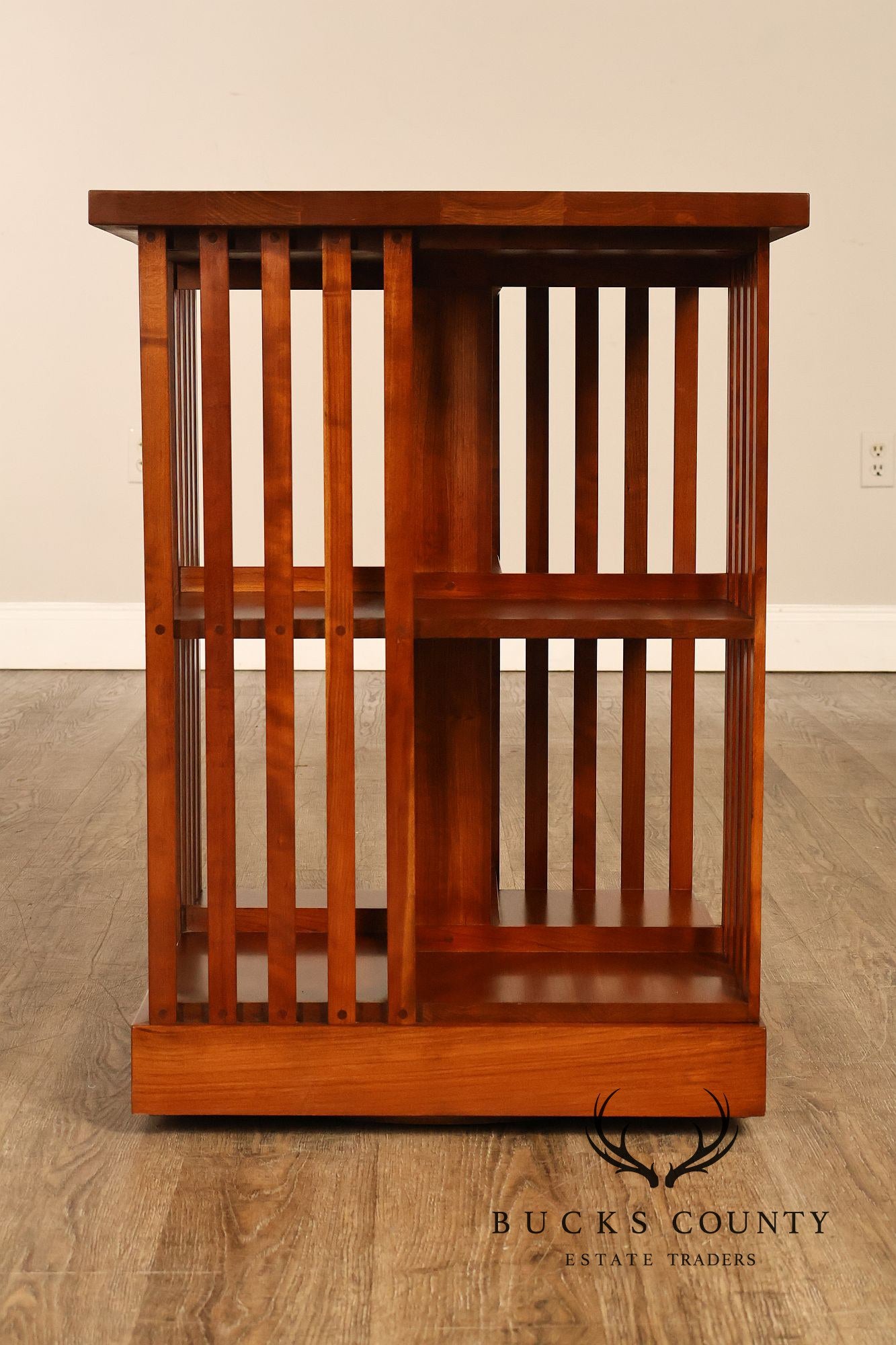 Stickley Mission Collection Harvey Ellis Cherry Revolving Bookcase