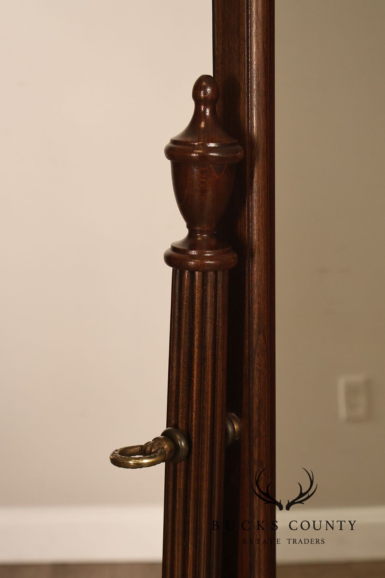 Ethan Allen Georgian Court Cherry Cheval Floor Mirror