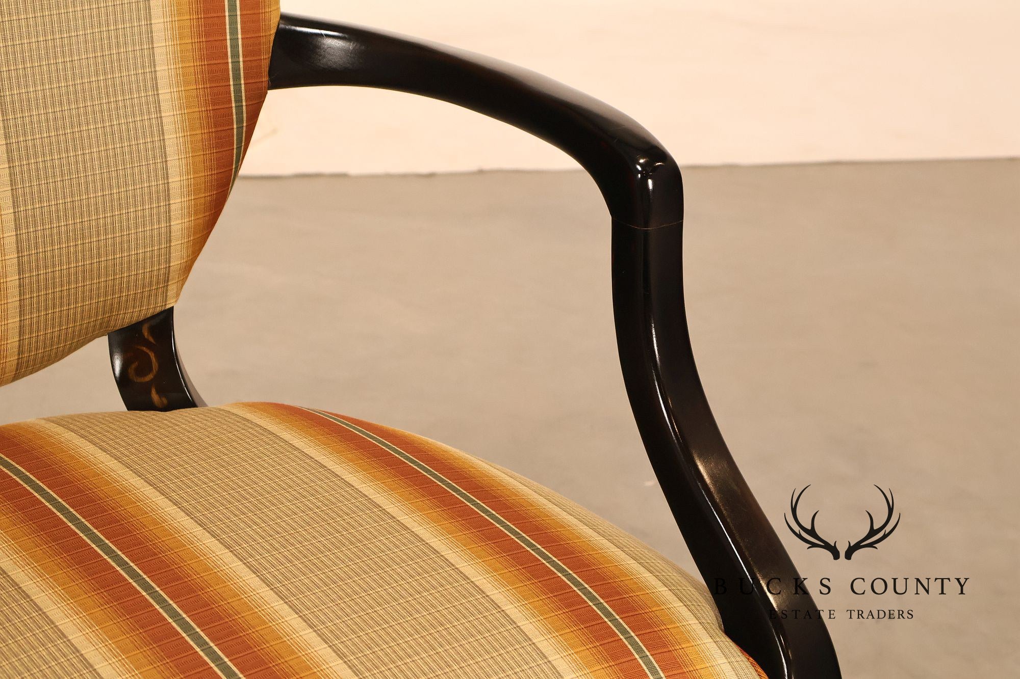 Baker Furniture Set Of Eight Oval Back Dining Chairs