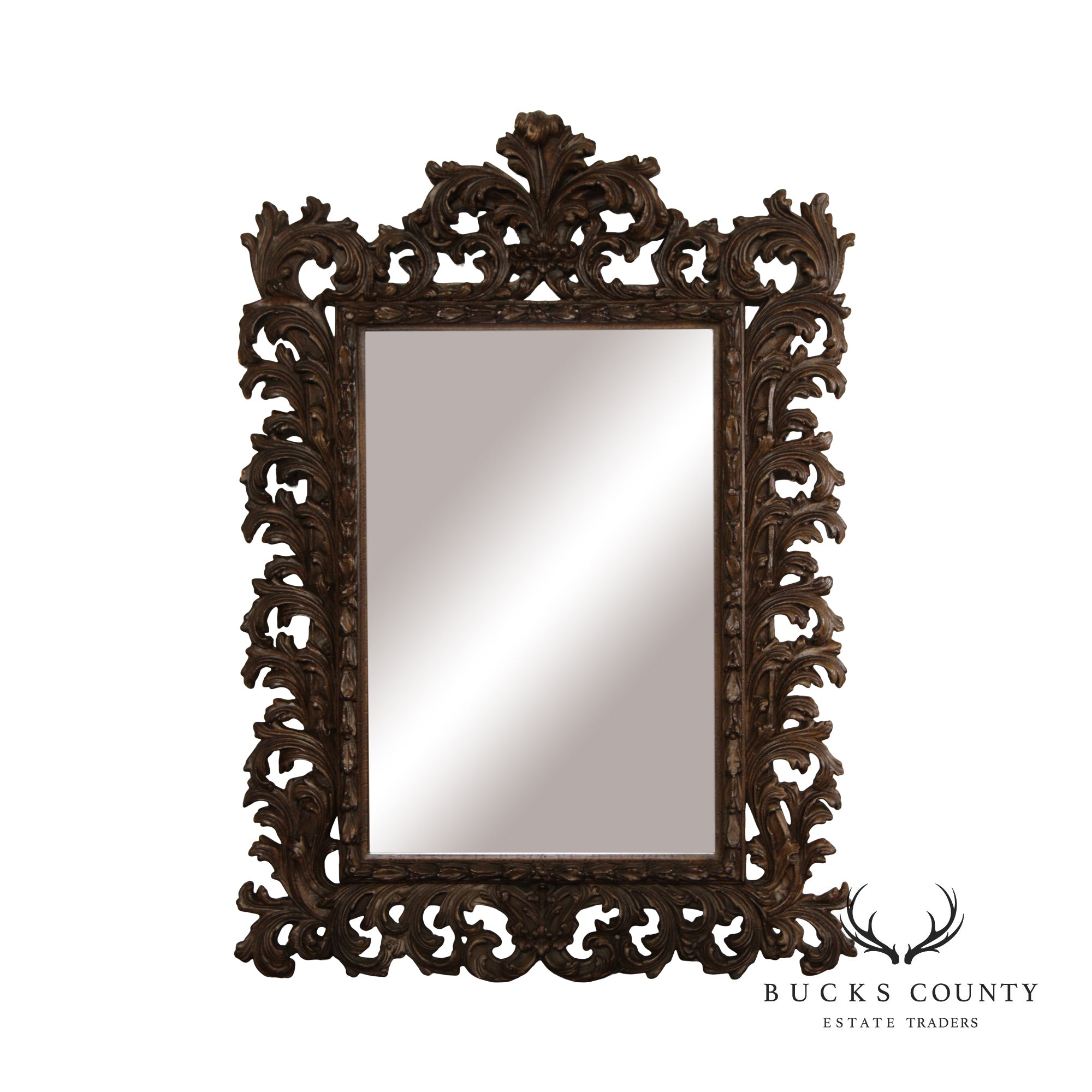 Timeless Reflections Rococo Style Carved Wall Mirror