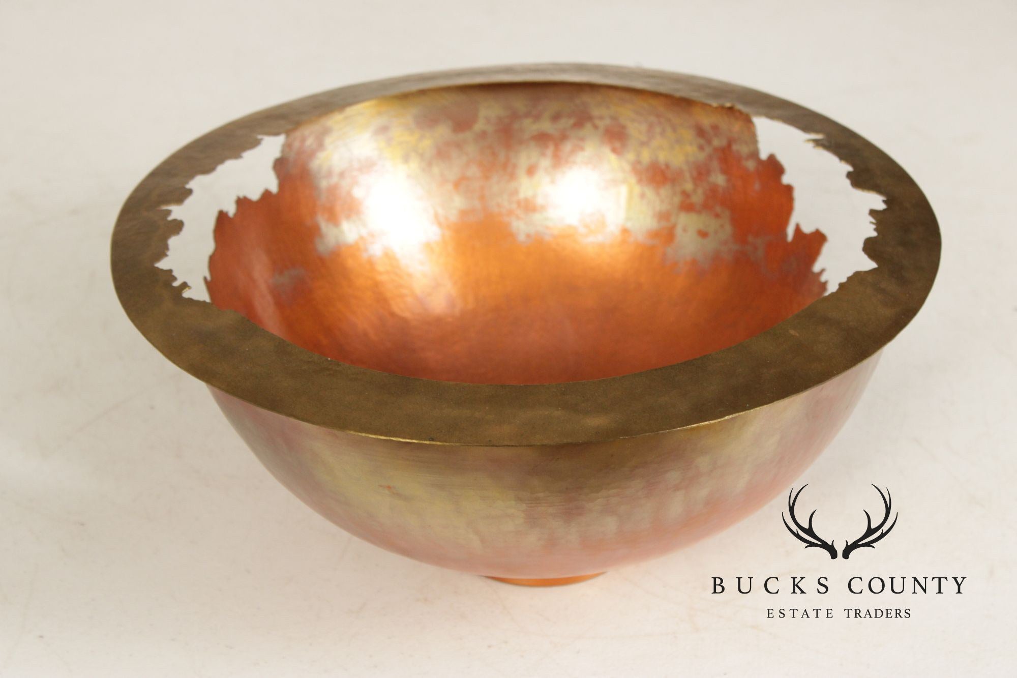 Thomas Roy Markusen Studio Copper And Brass Decorative Bowl