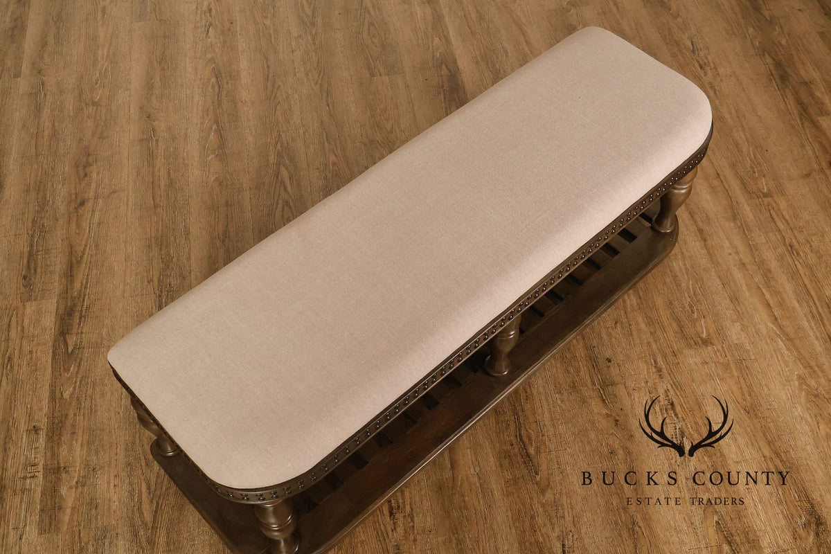 Riverside 'Belmeade' Baluster Carved Bench
