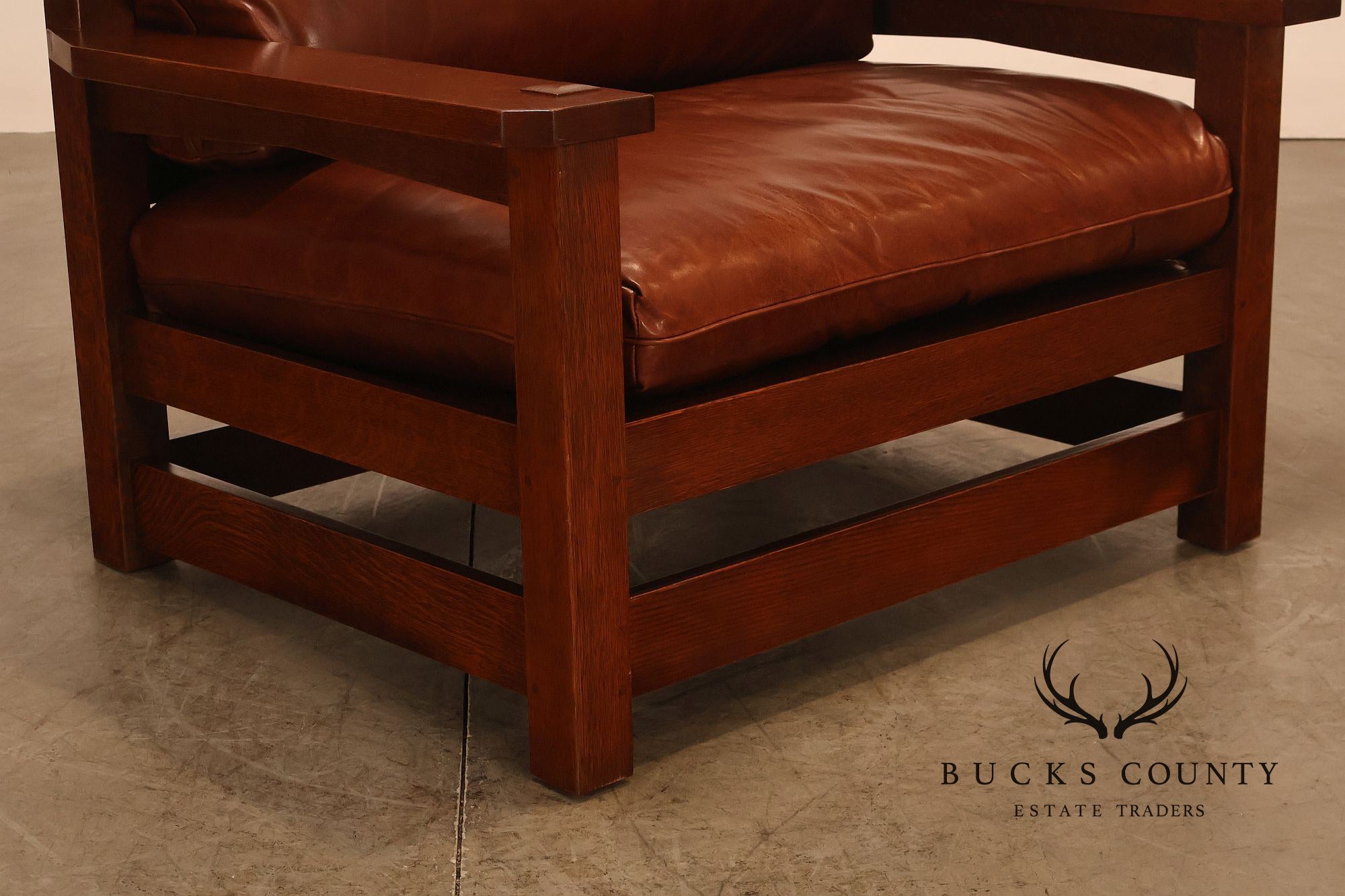 Stickley Mission Collection 25th Anniversary Limited Edition Dalai Lama Eastwood Chair & Ottoman No. 45/100