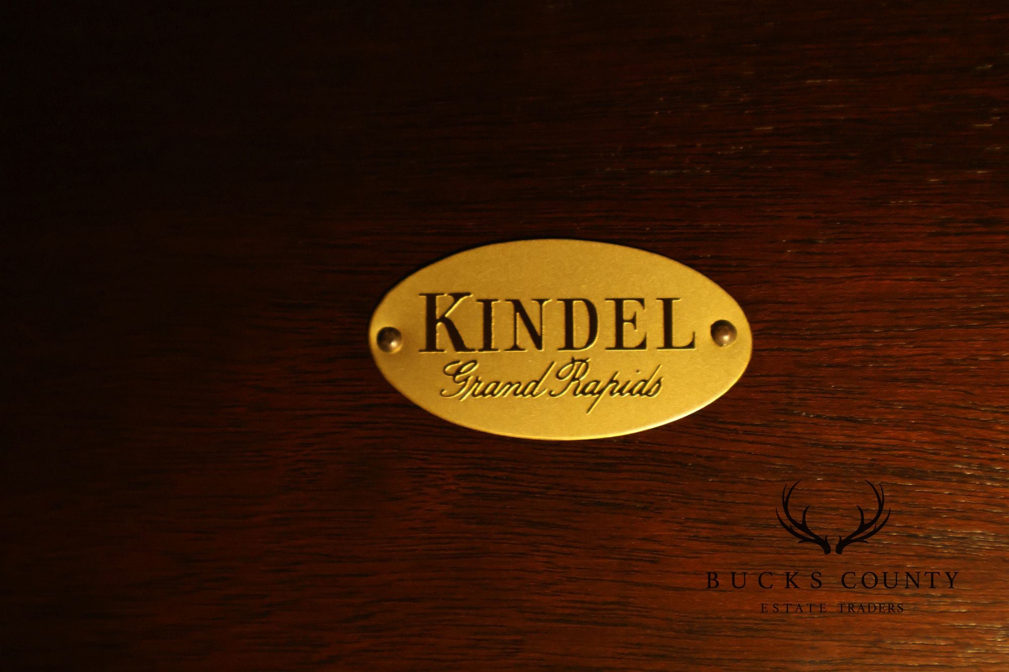 Kindel Georgian Style Double Pedestal Mahogany Dining Table