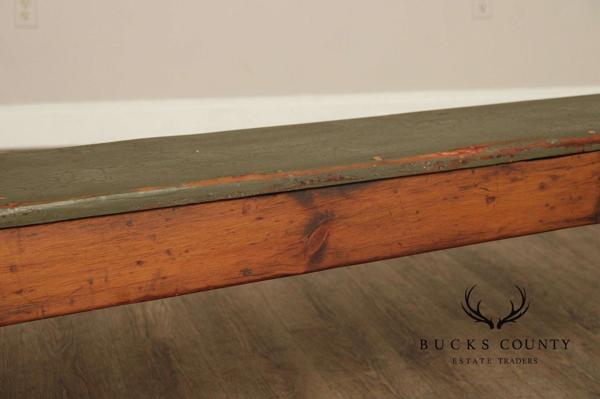 Antique Primitive Pine Bench