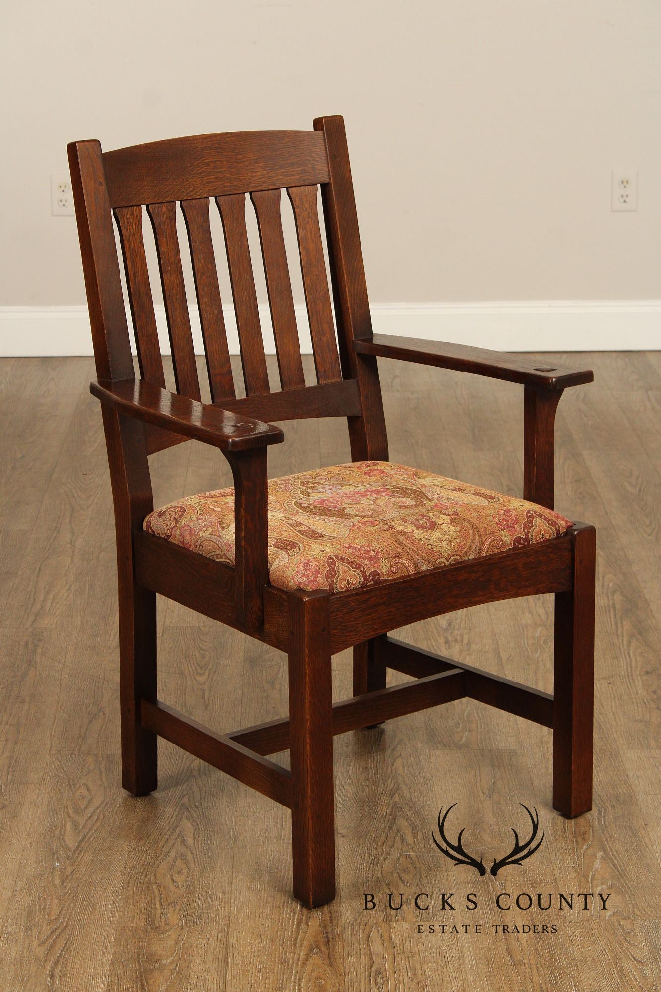 Stickley Mission Collection Set Of Six Cottage Oak Dining Chairs