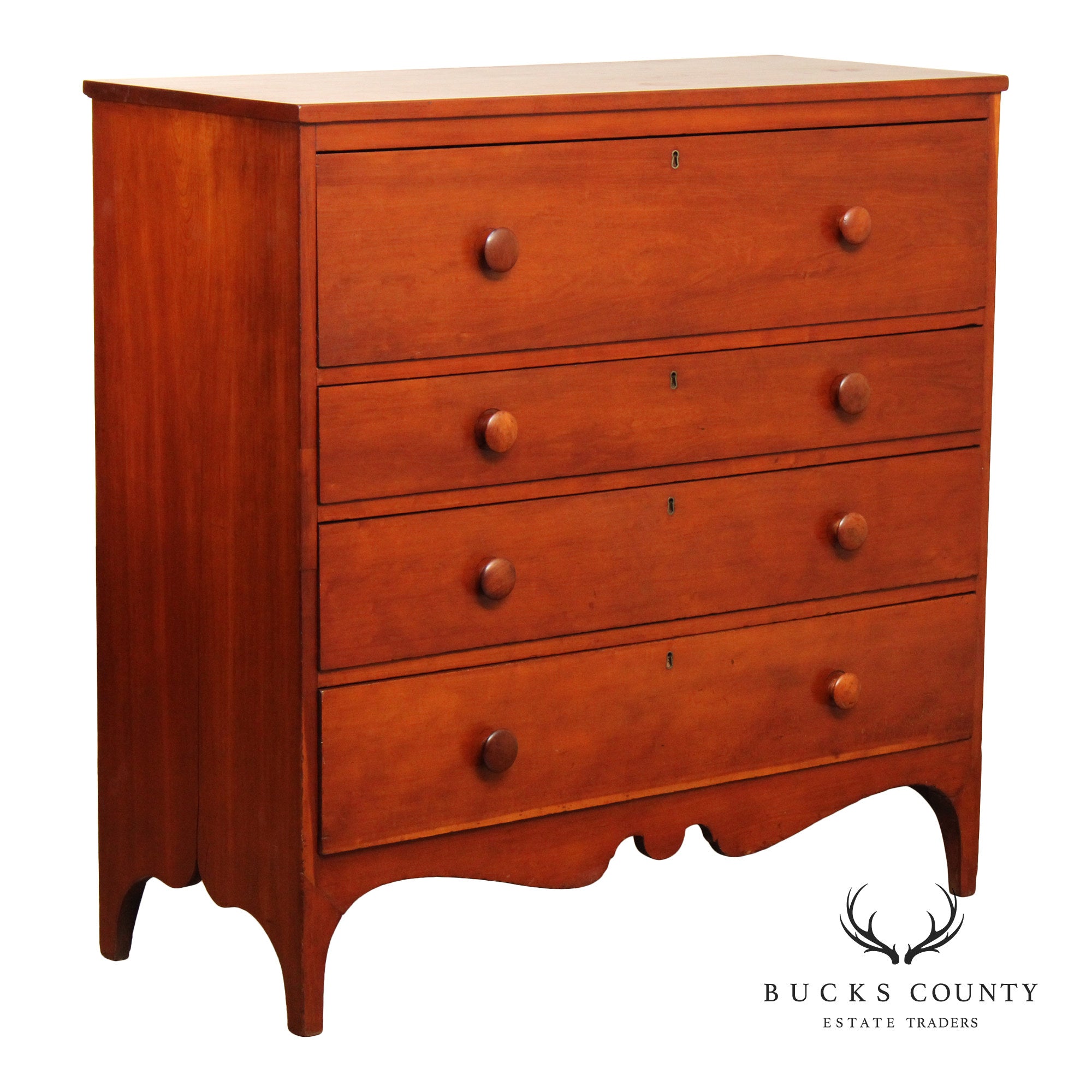 Antique American Federal Period Cherry Chest of Drawers