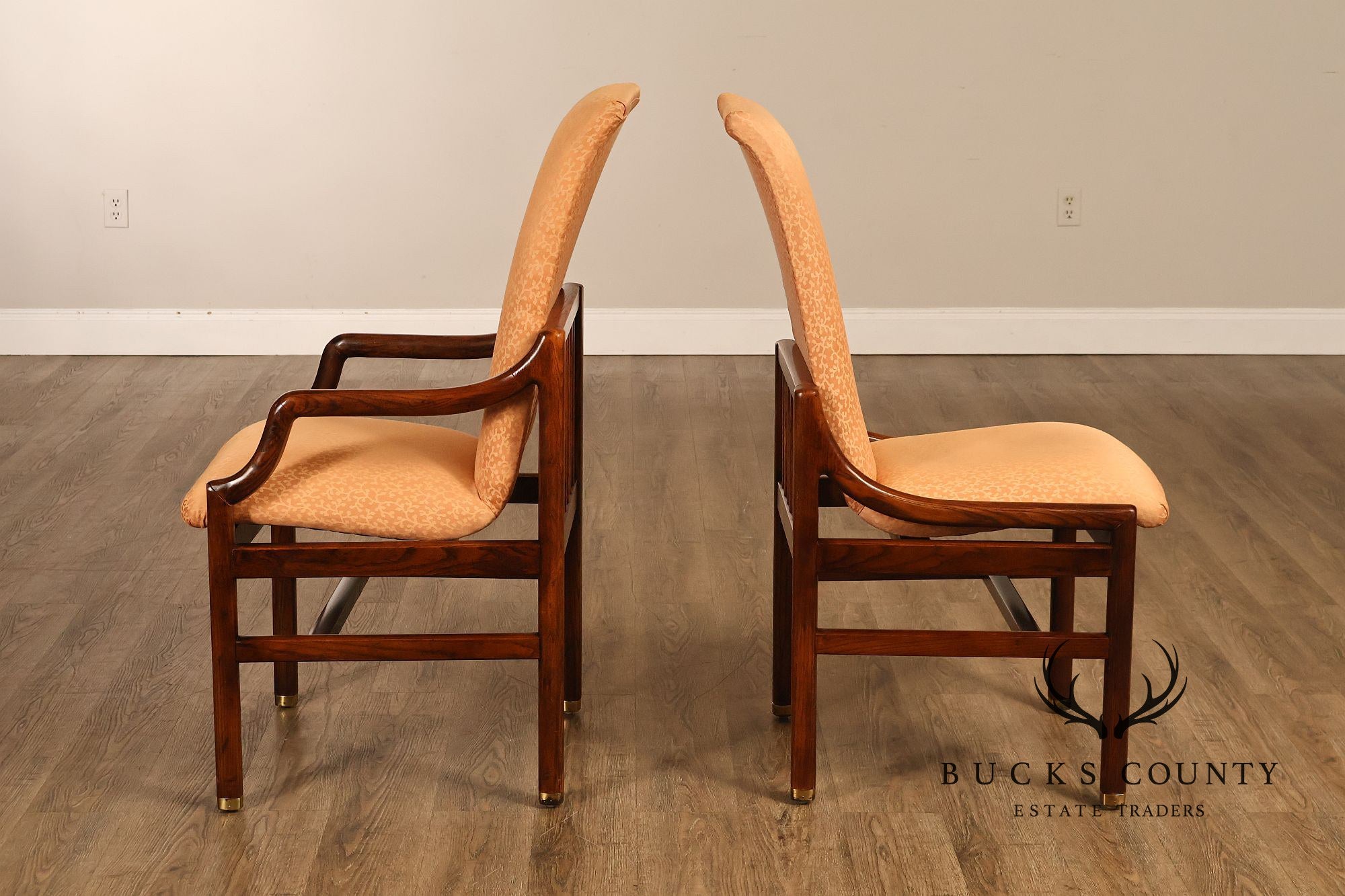 Henredon 'Scene One' Set of Six Oak Dining Chairs