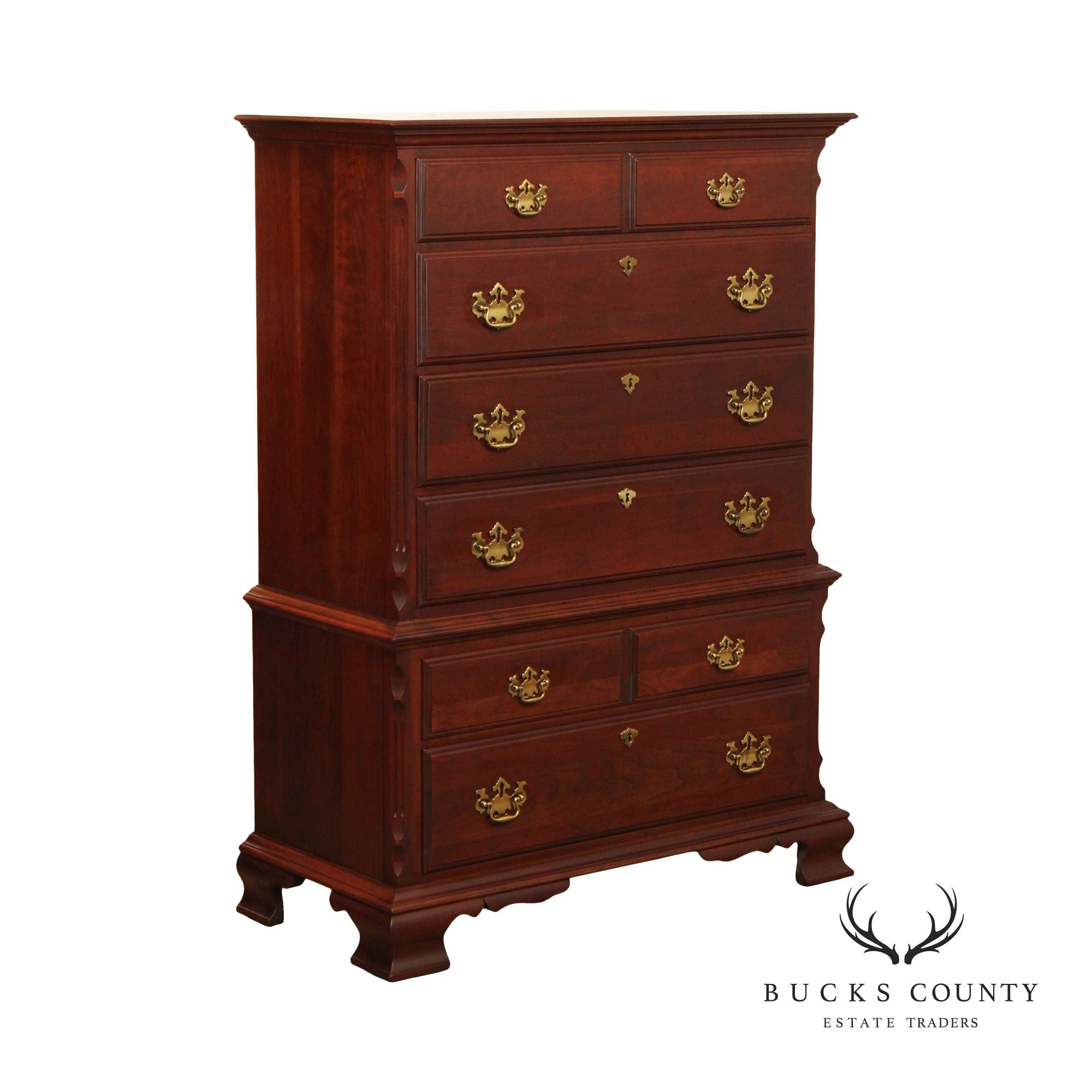 Pennsylvania House Chippendale Style Cherry Tall Chest