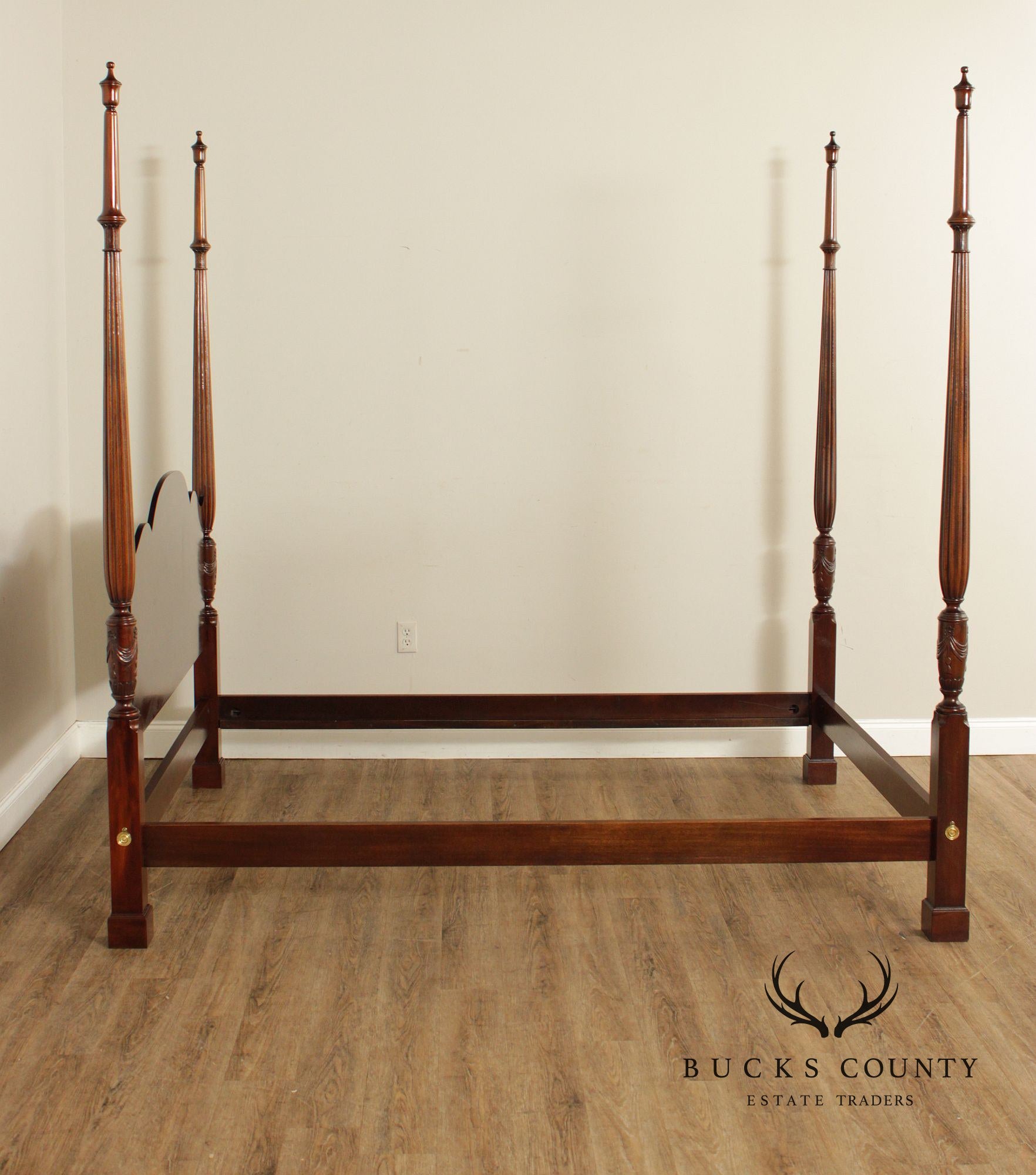 Mahogany Queen Size Four Poster Bed