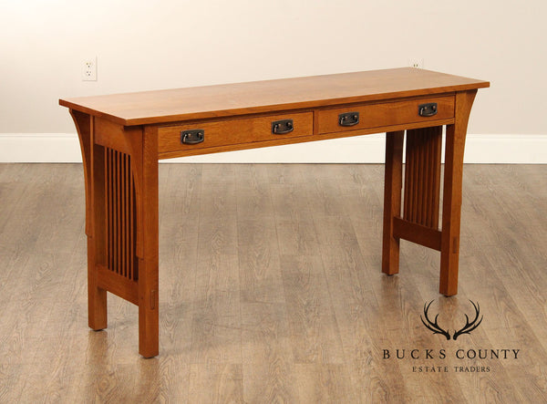 Stickley Mission Collection Oak Sofa Table