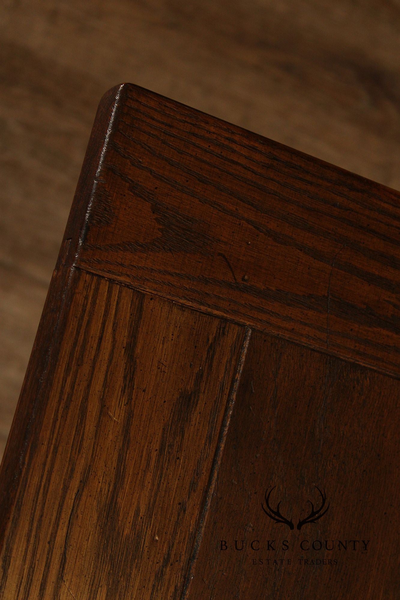 Jacobean Style Oak Barley Twist Library Console Table