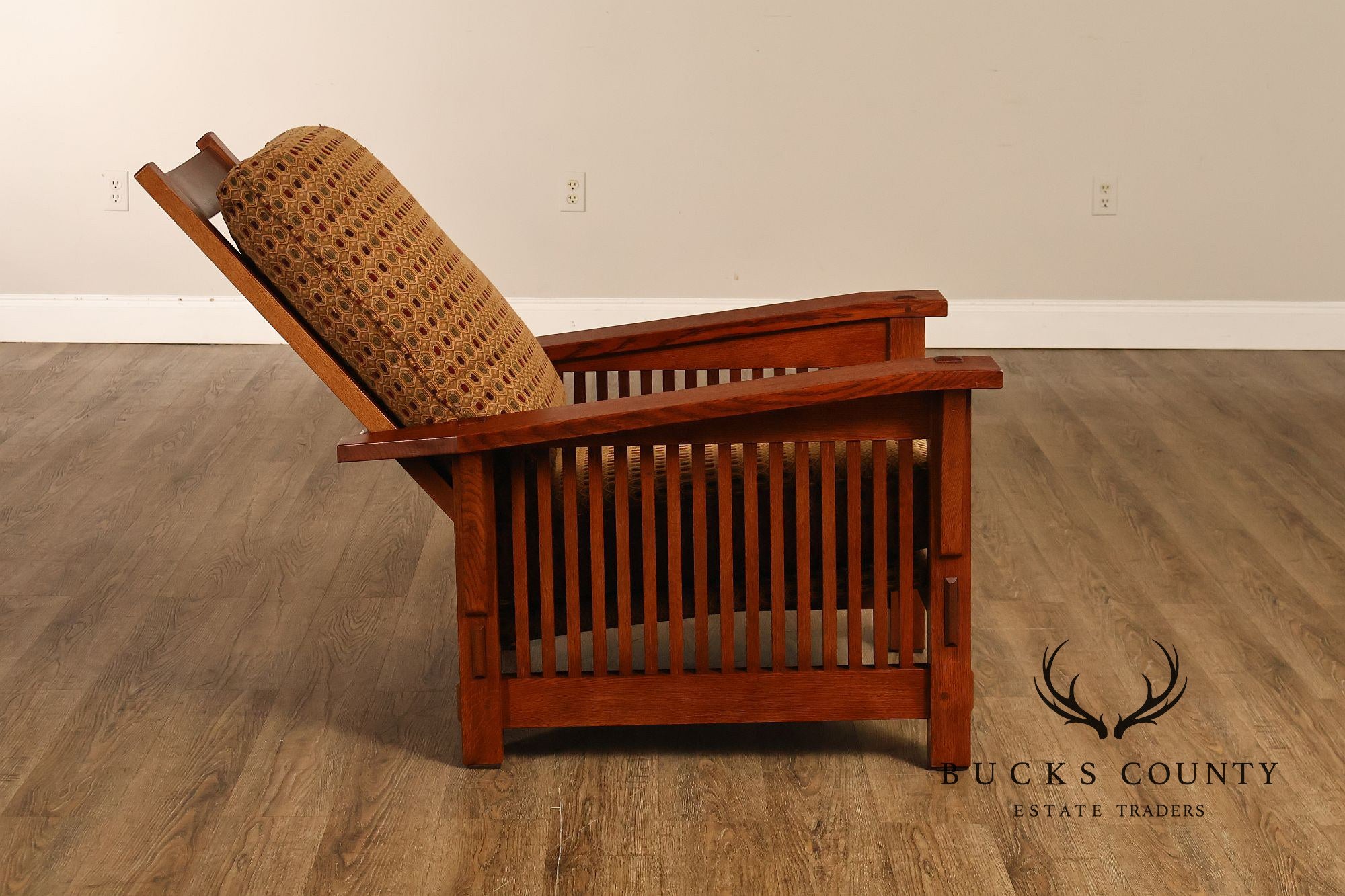 Stickley Mission Collection Oak Spindle Morris Chair