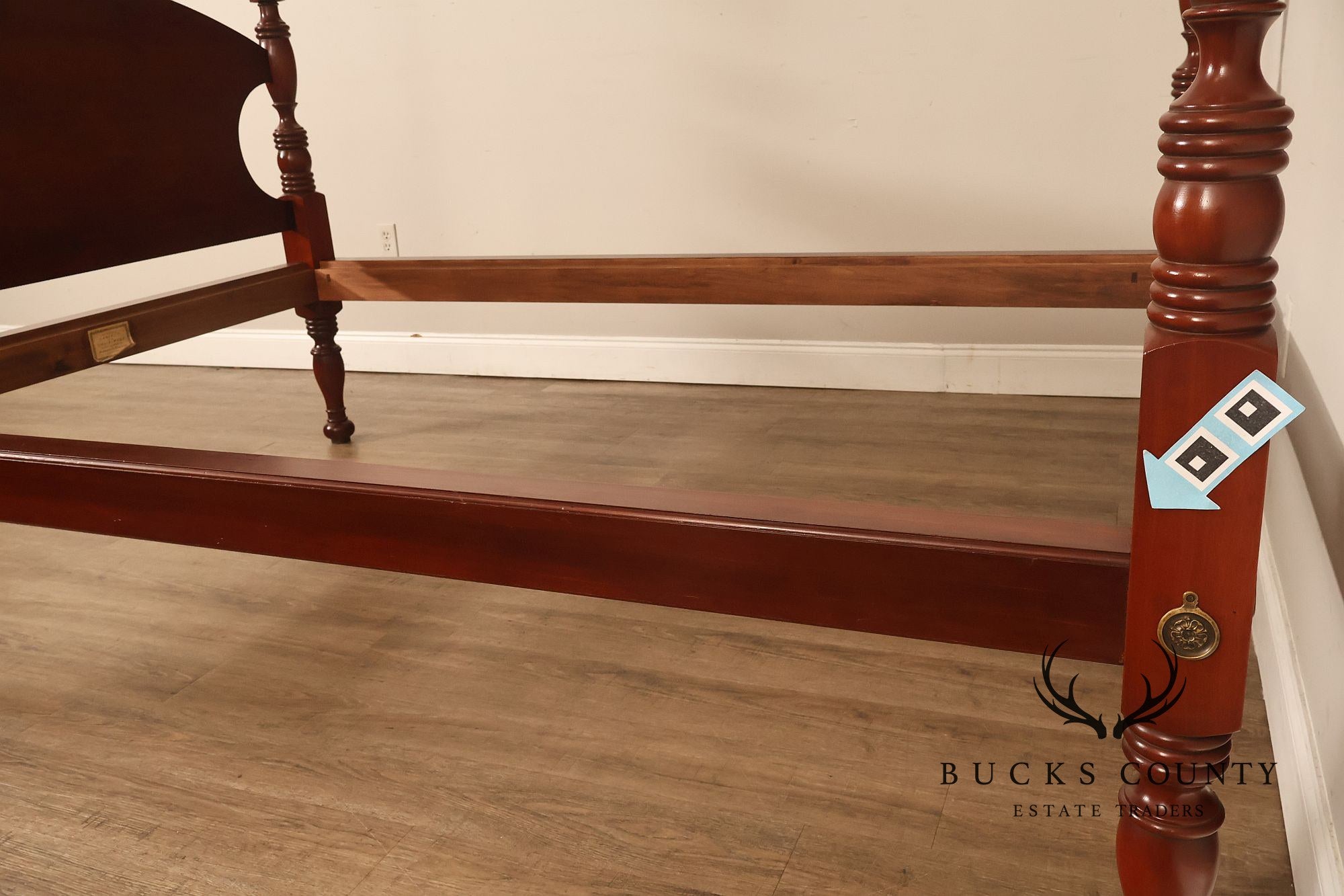 Andersen & Stauffer Sheraton Style Cherry Full Size Tall Post Canopy Bed