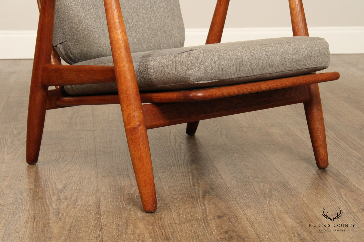 Hans Wegner For Getama Danish Modern Teak GE-240 Cigar Armchair