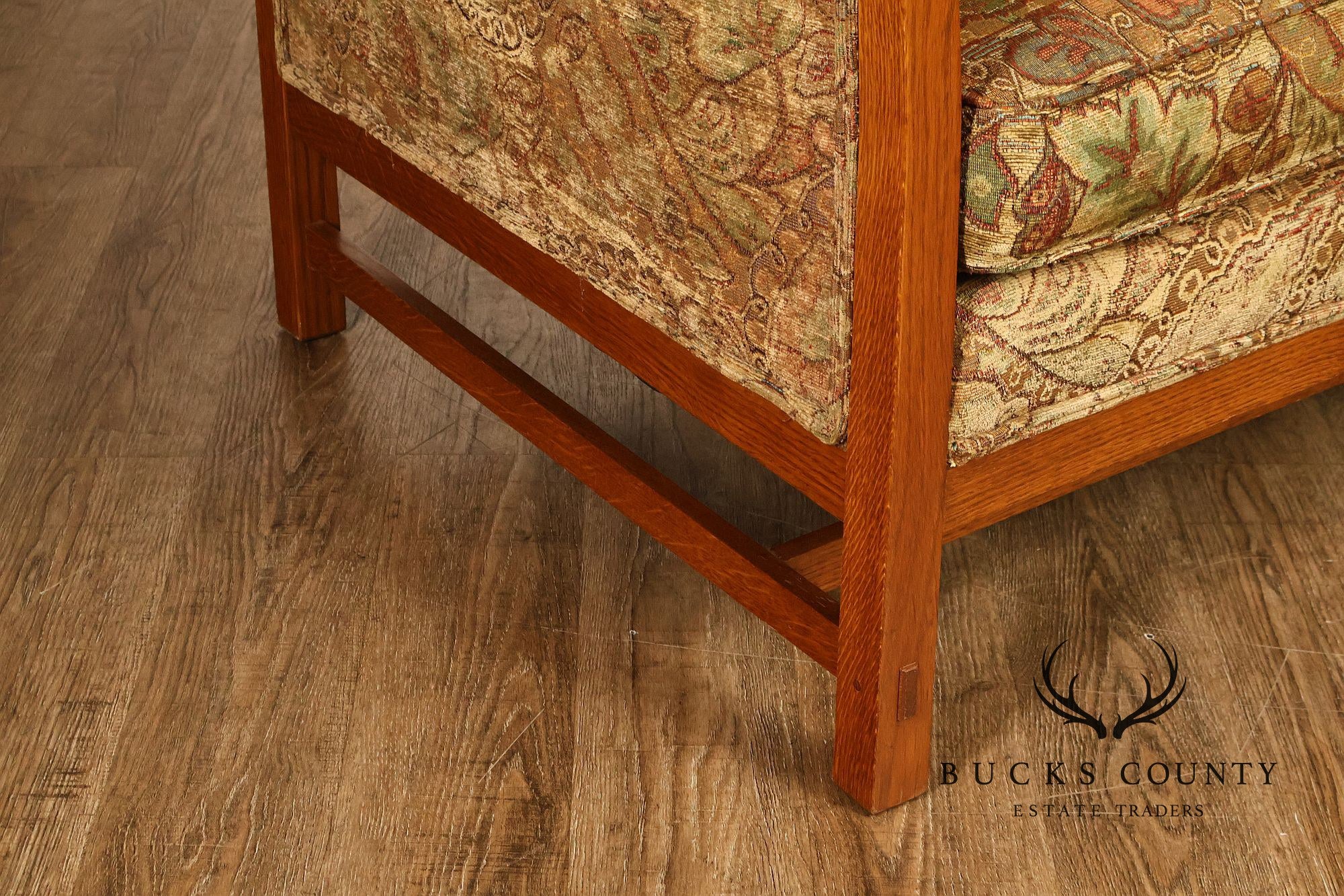 Stickley Mission Collection Oak Sofa With Loose Cushions