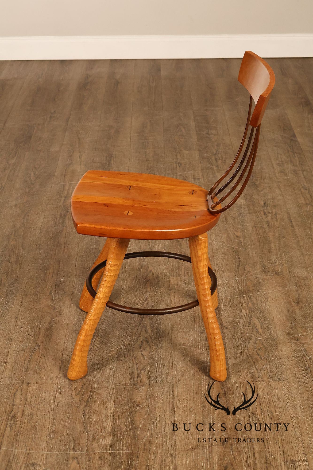 Bradford Woodworking Pair of Pitchfork Side Chairs
