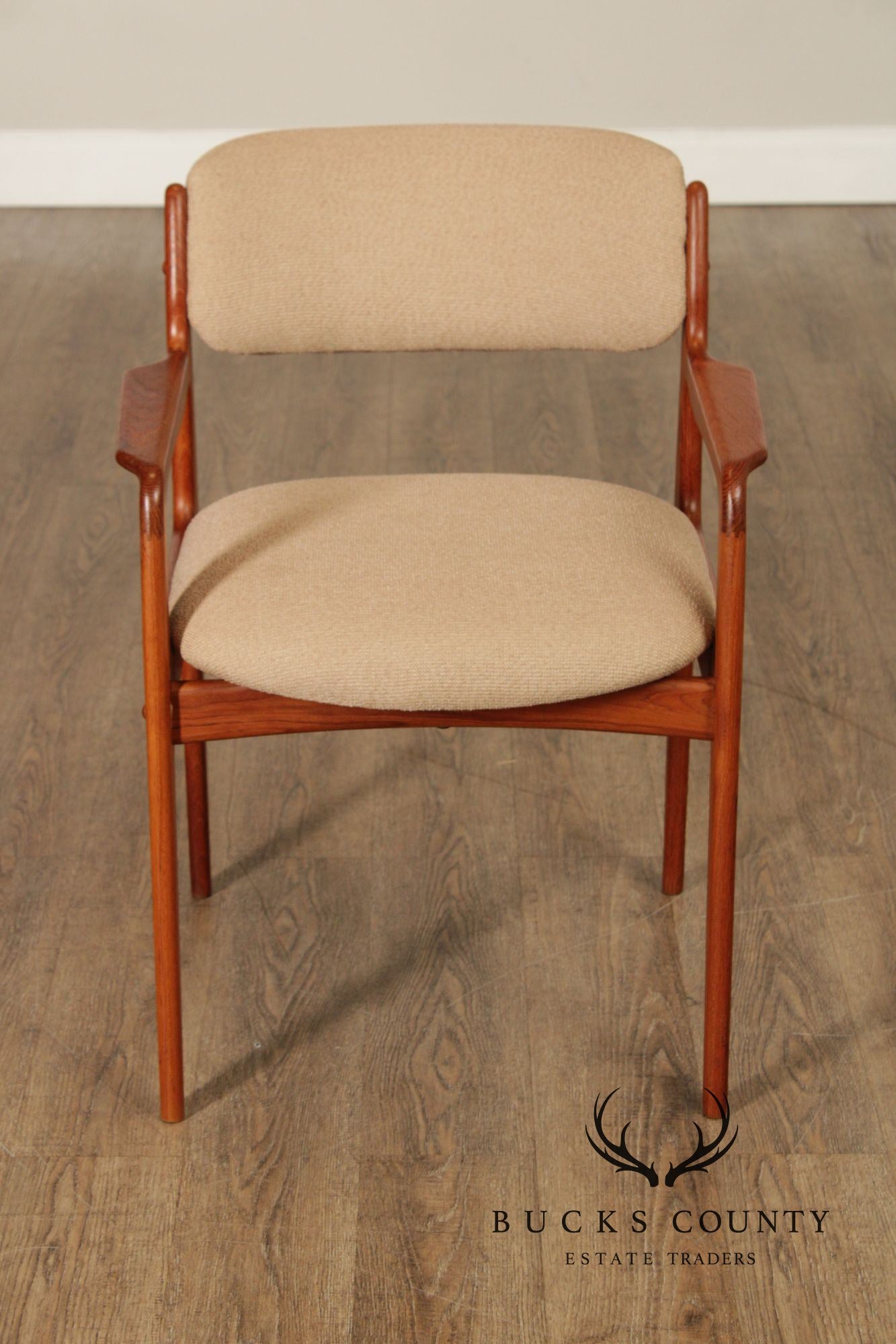 Benny Linden Danish Modern Style Pair of Teak Armchairs
