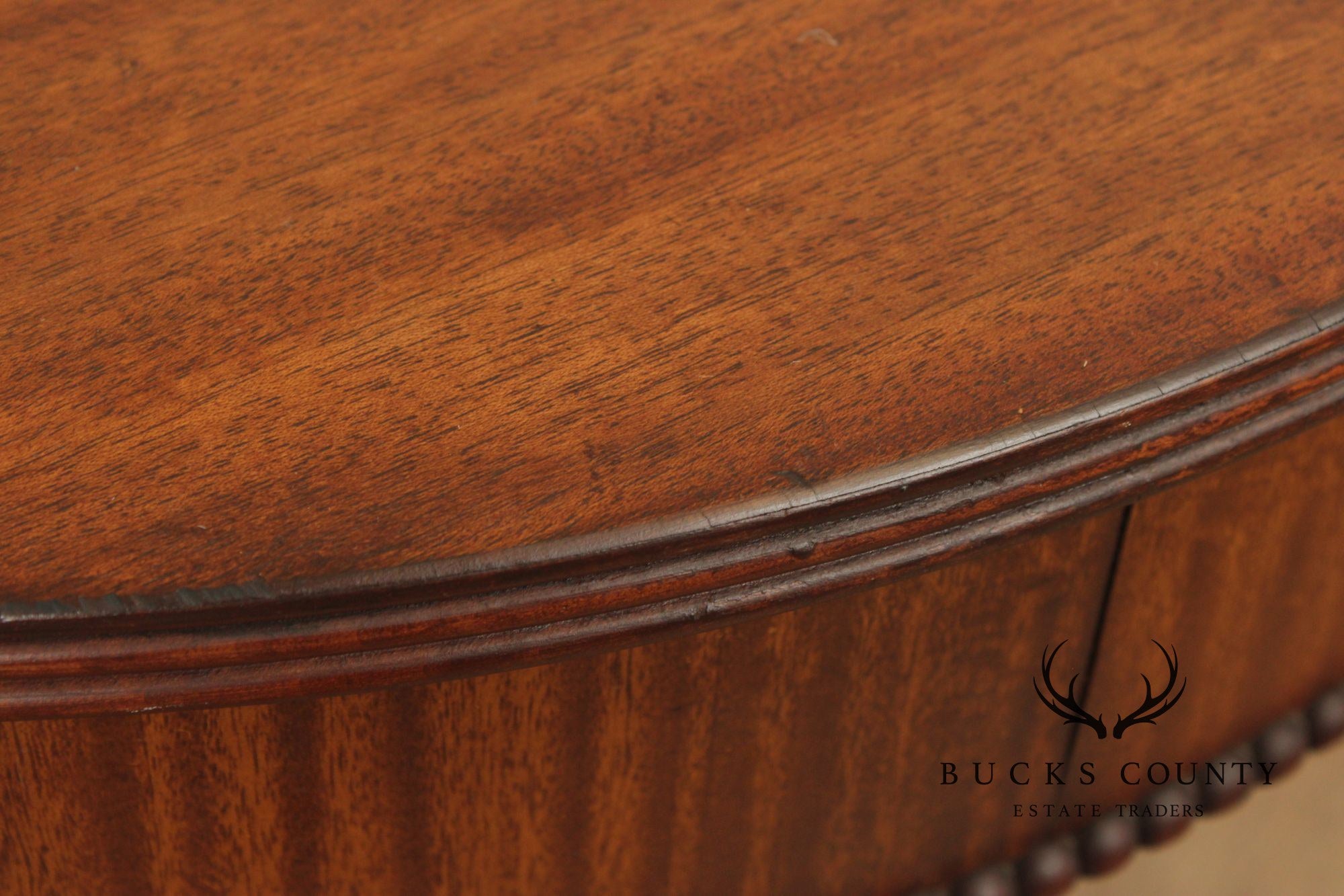 Regency Style 1940's Vintage Mahogany Drum Table