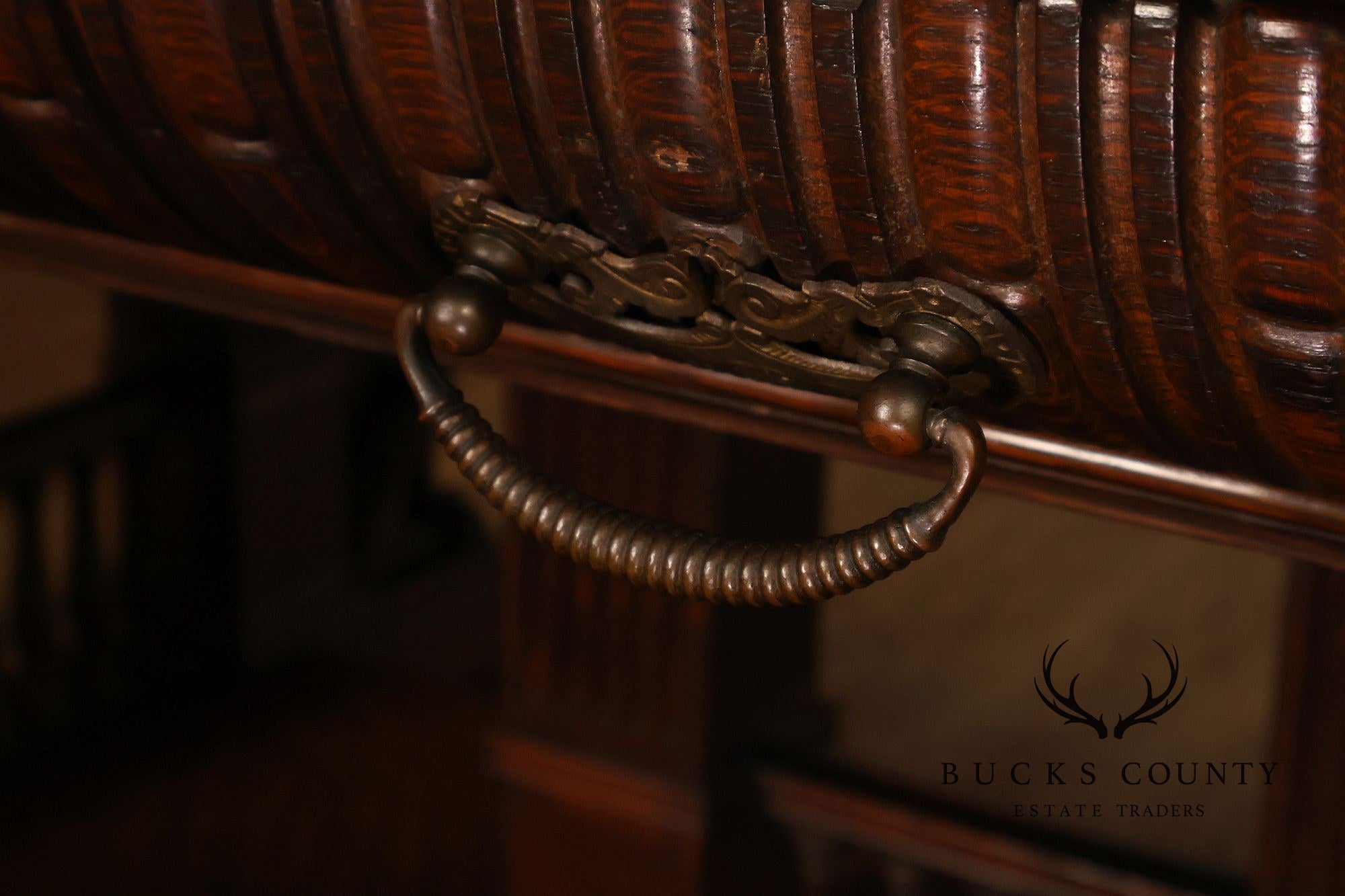 Victorian Carved Oak Library Table With Griffin Supports