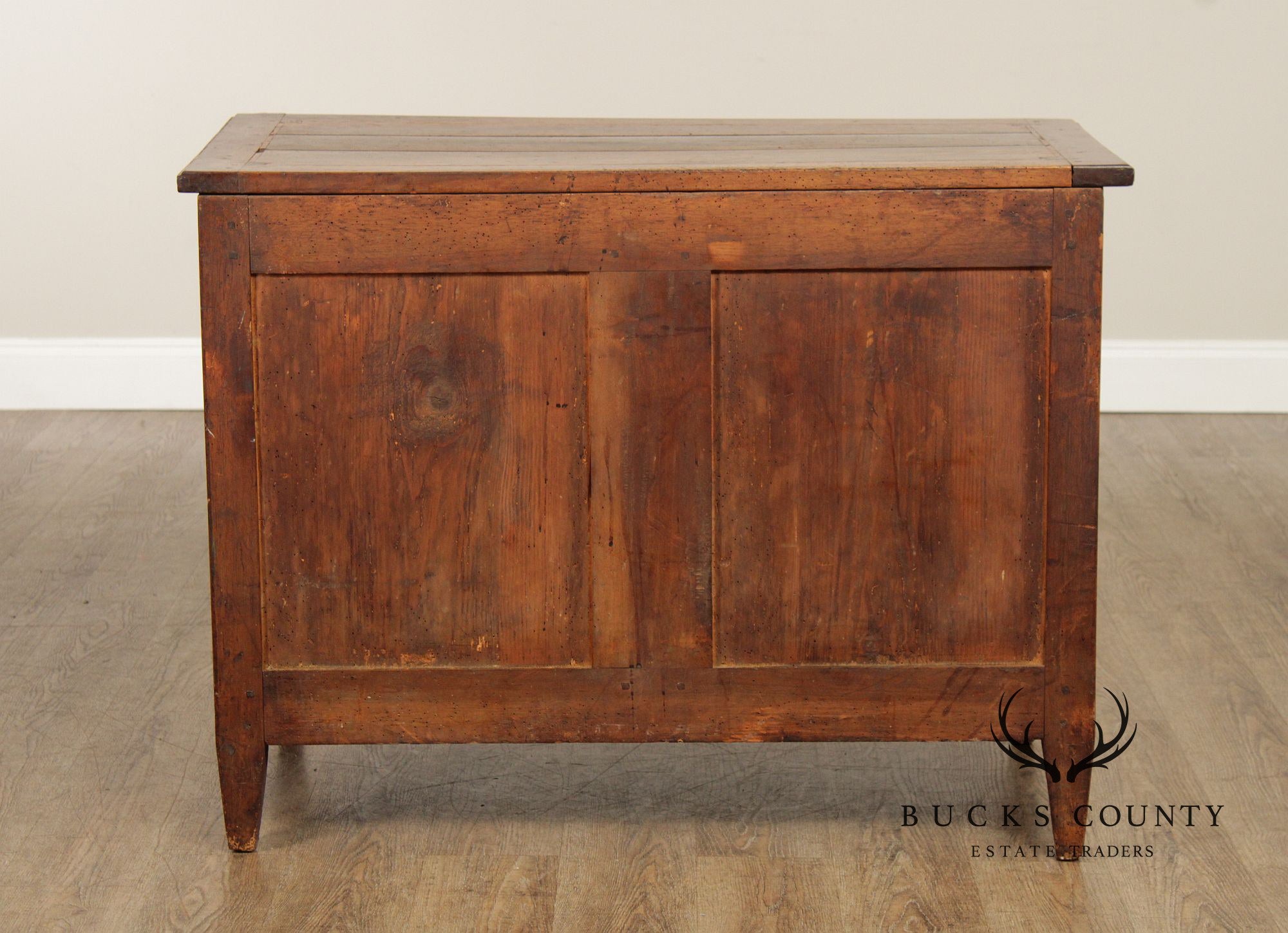 Antique 18th Century French Louis XVI Inlaid Walnut Commode