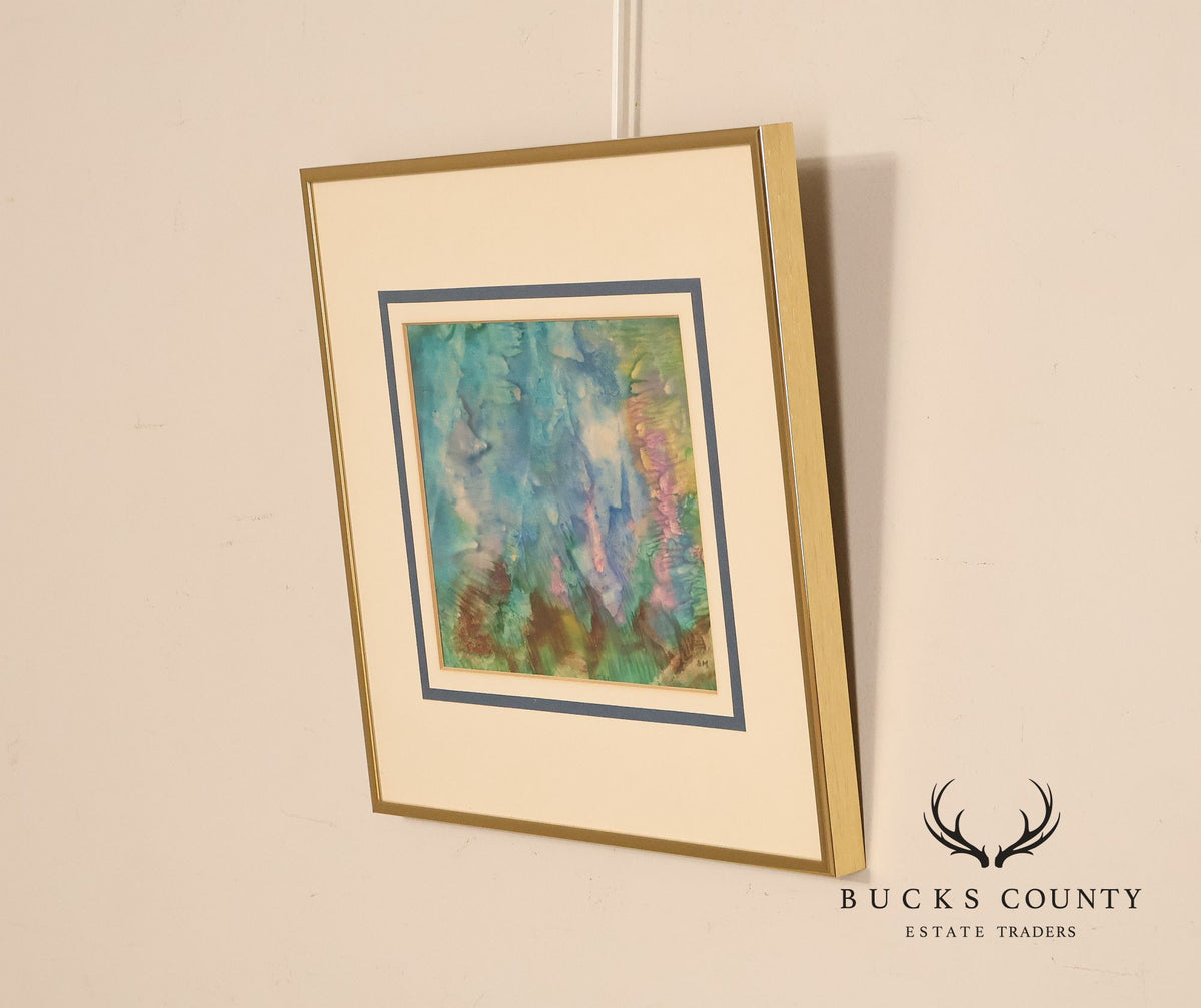 Suzanne Marinell Melted Wax Painting, Underwater